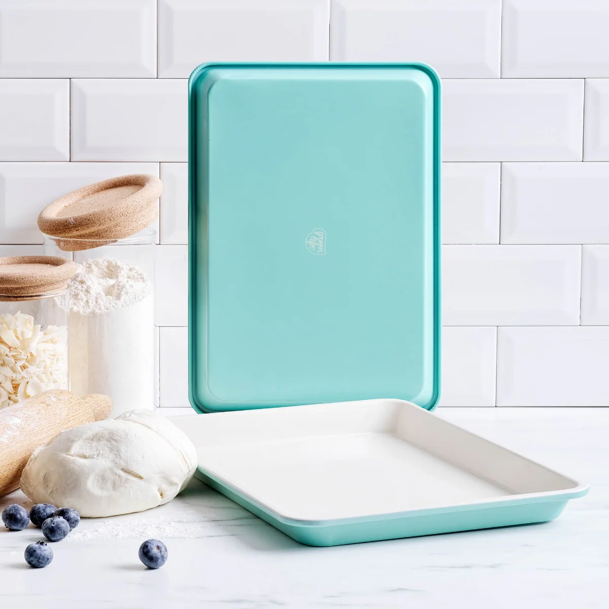 GreenLife Ceramic Nonstick 13 x 9 Cookie Sheet Set