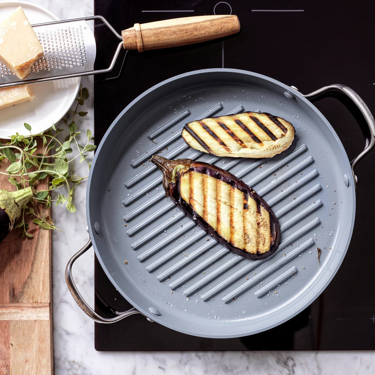 Valencia Pro Ceramic Nonstick 11 Round Grill Pan