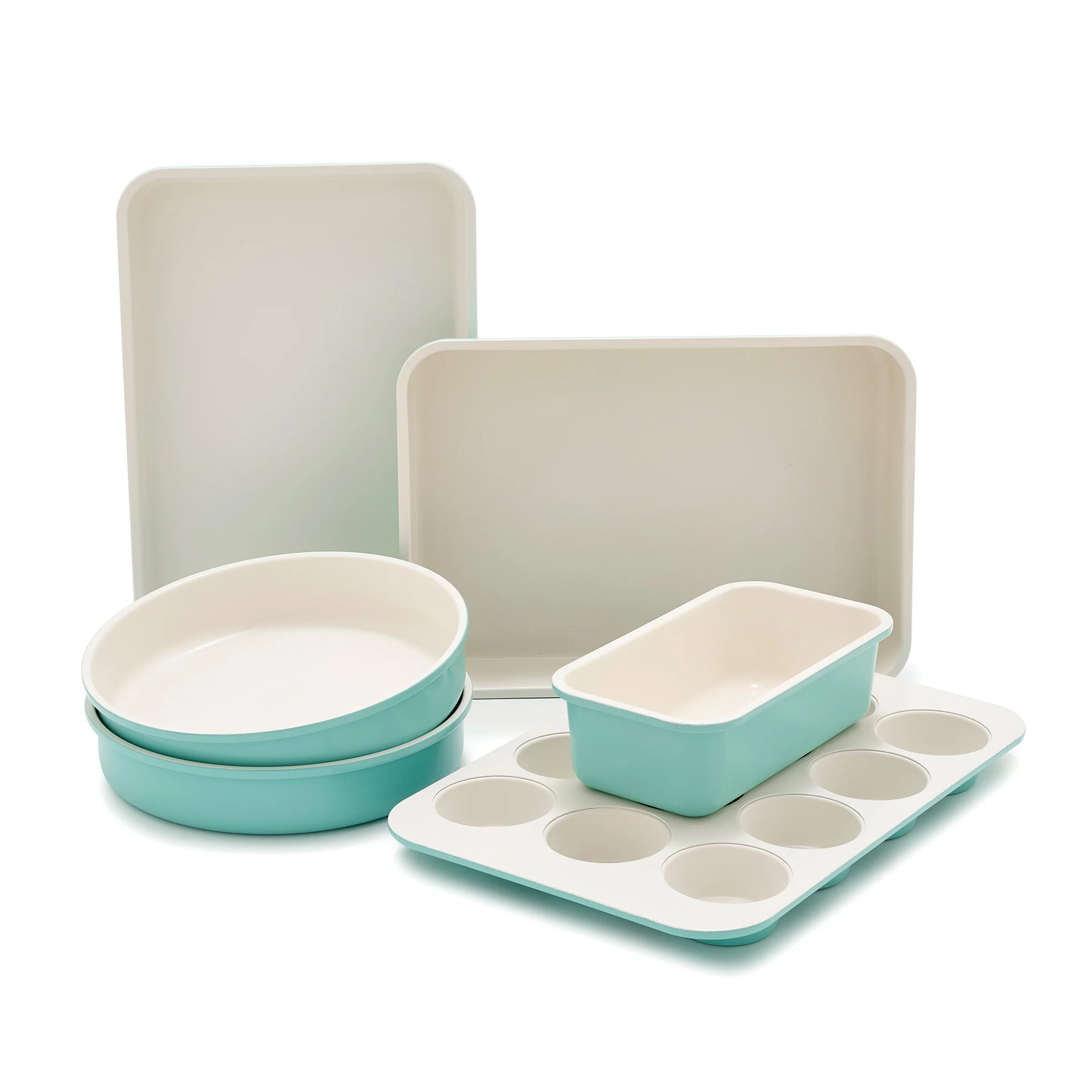 GreenLife Ceramic Nonstick 6-Piece Bakeware Set | Turquoise