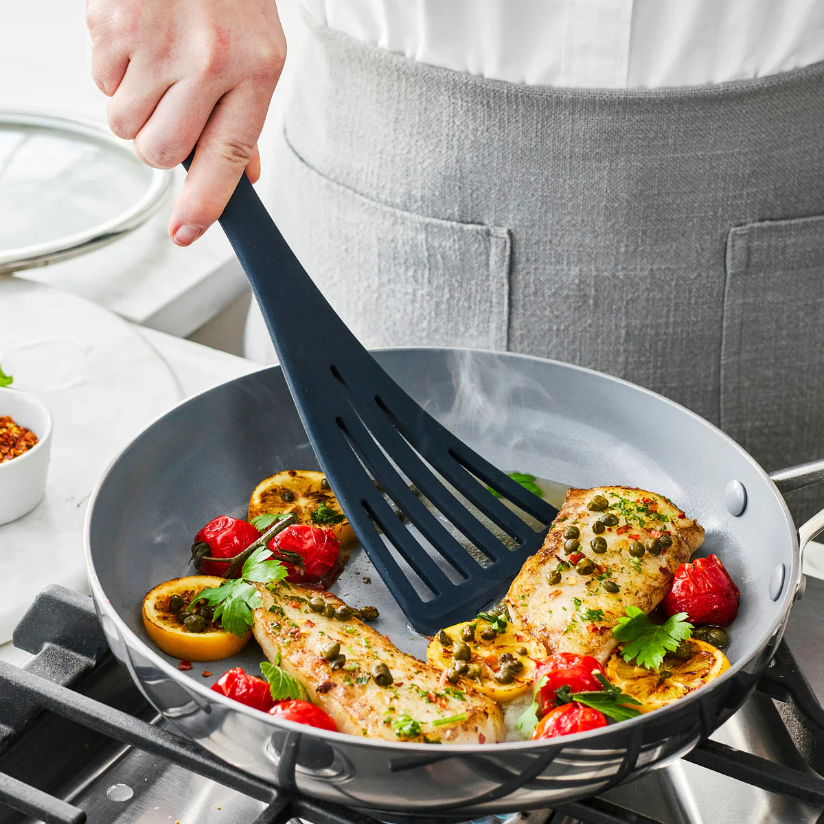 Premiere Silicone Fish Turner | Oxford Blue