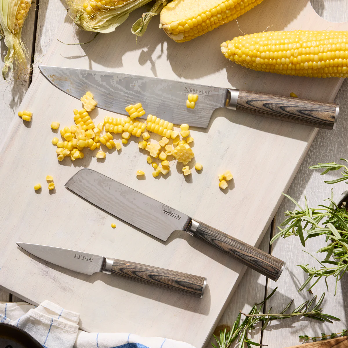 Bobby Flay by GreenPan Stainless Steel 13-Piece Knife Block Set