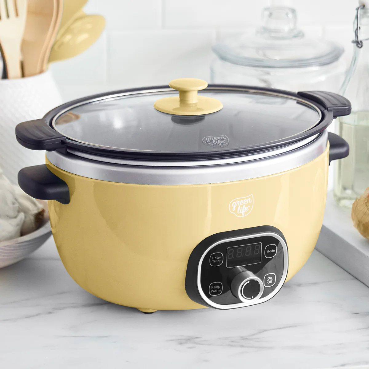 GreenLife Healthy 6-Quart Slow Cooker | Butter