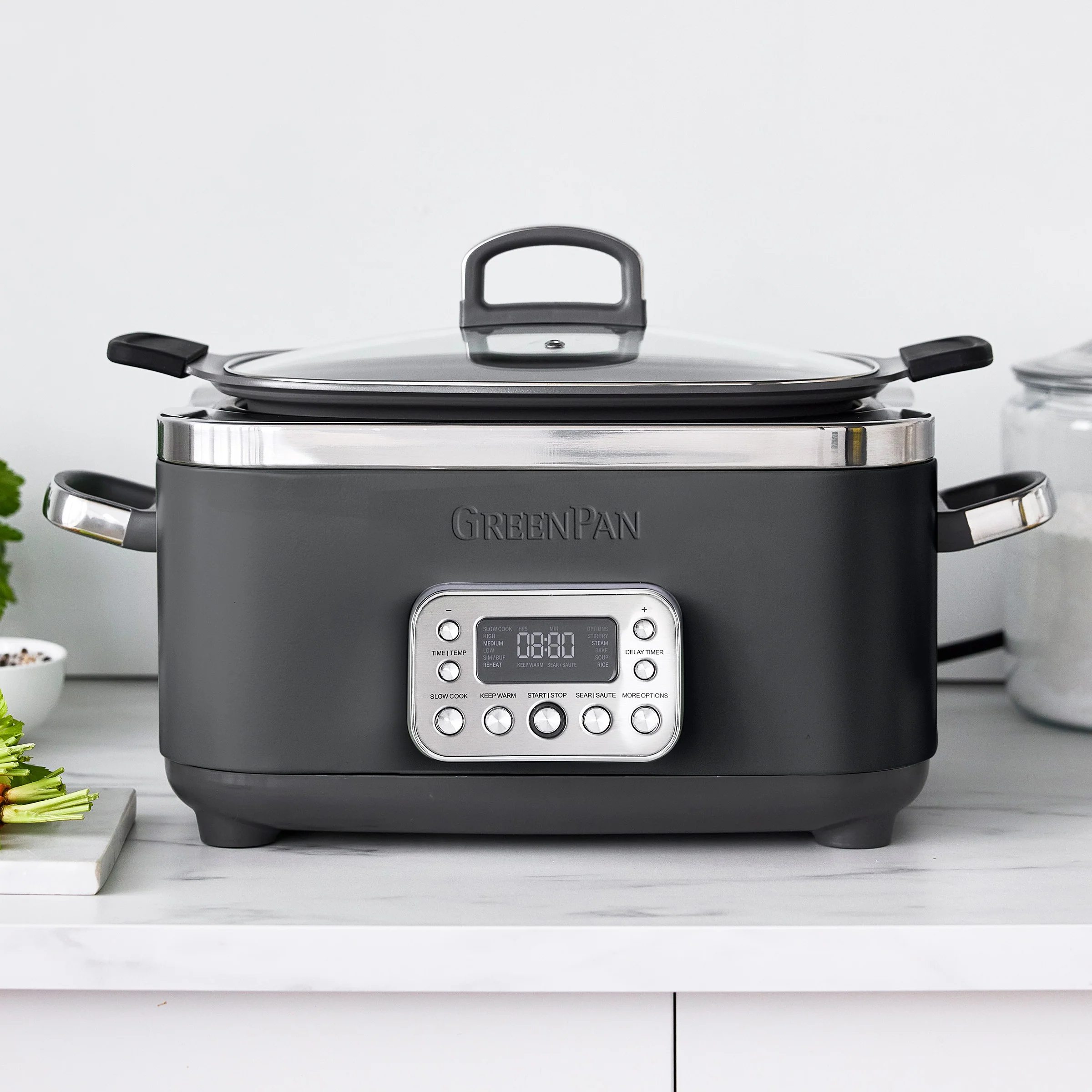 Elite 14-in-1 6-Quart Slow Cooker | Graphite