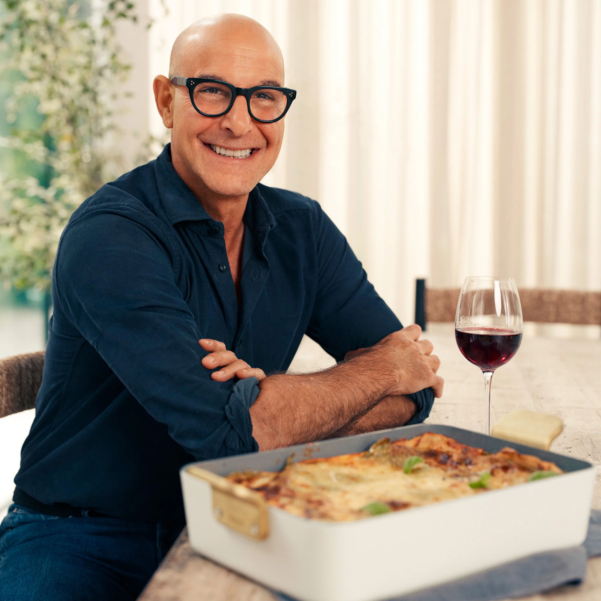 Stanley Tucci™ Ceramic Nonstick Lasagna Pan | Marino Blue