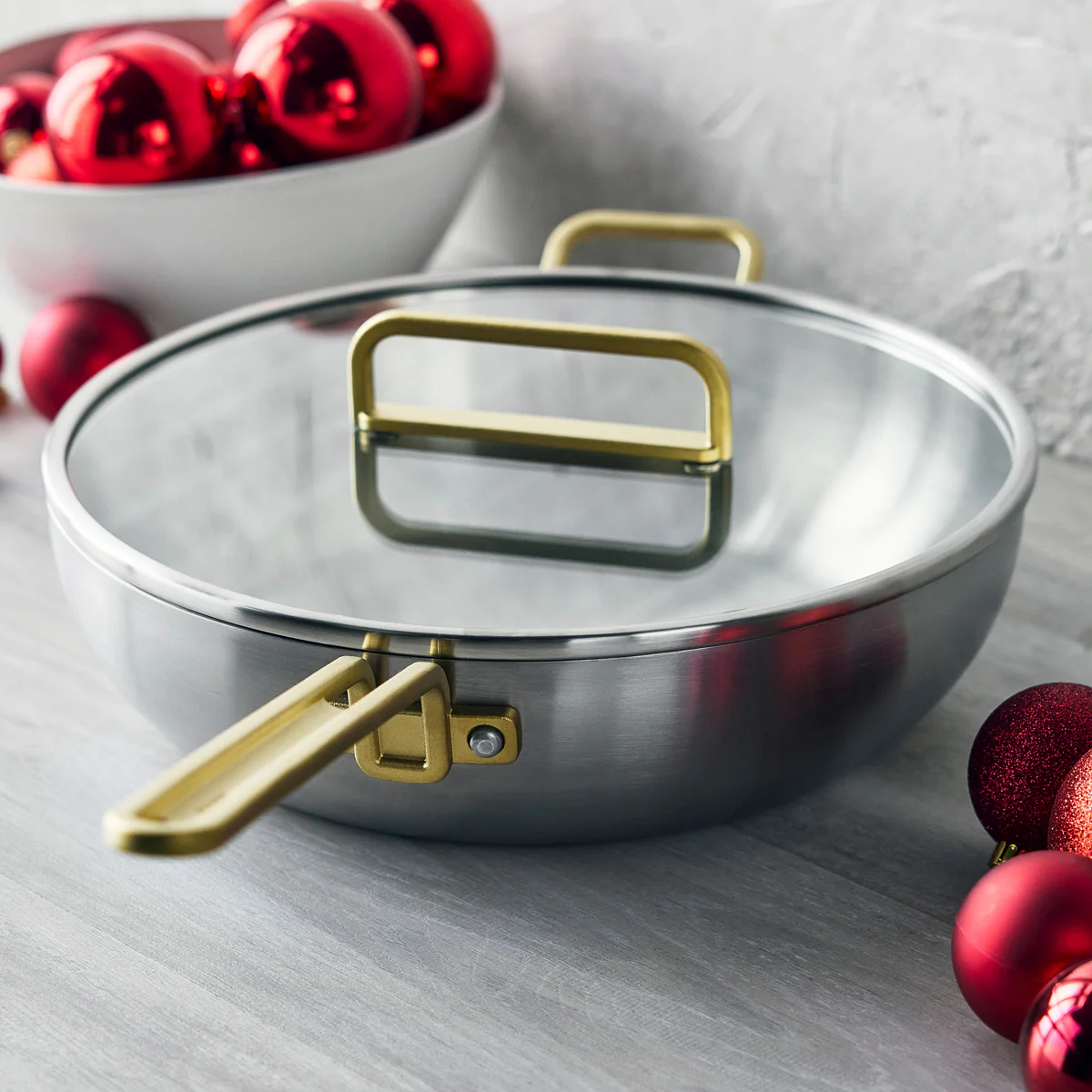 Stanley Tucci™ Uncoated Stainless Steel 6.5-Quart Stanley Pan with Lid