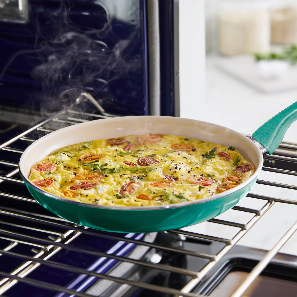 Rio Ceramic Nonstick 8 Frypan with Spatula | Turquoise