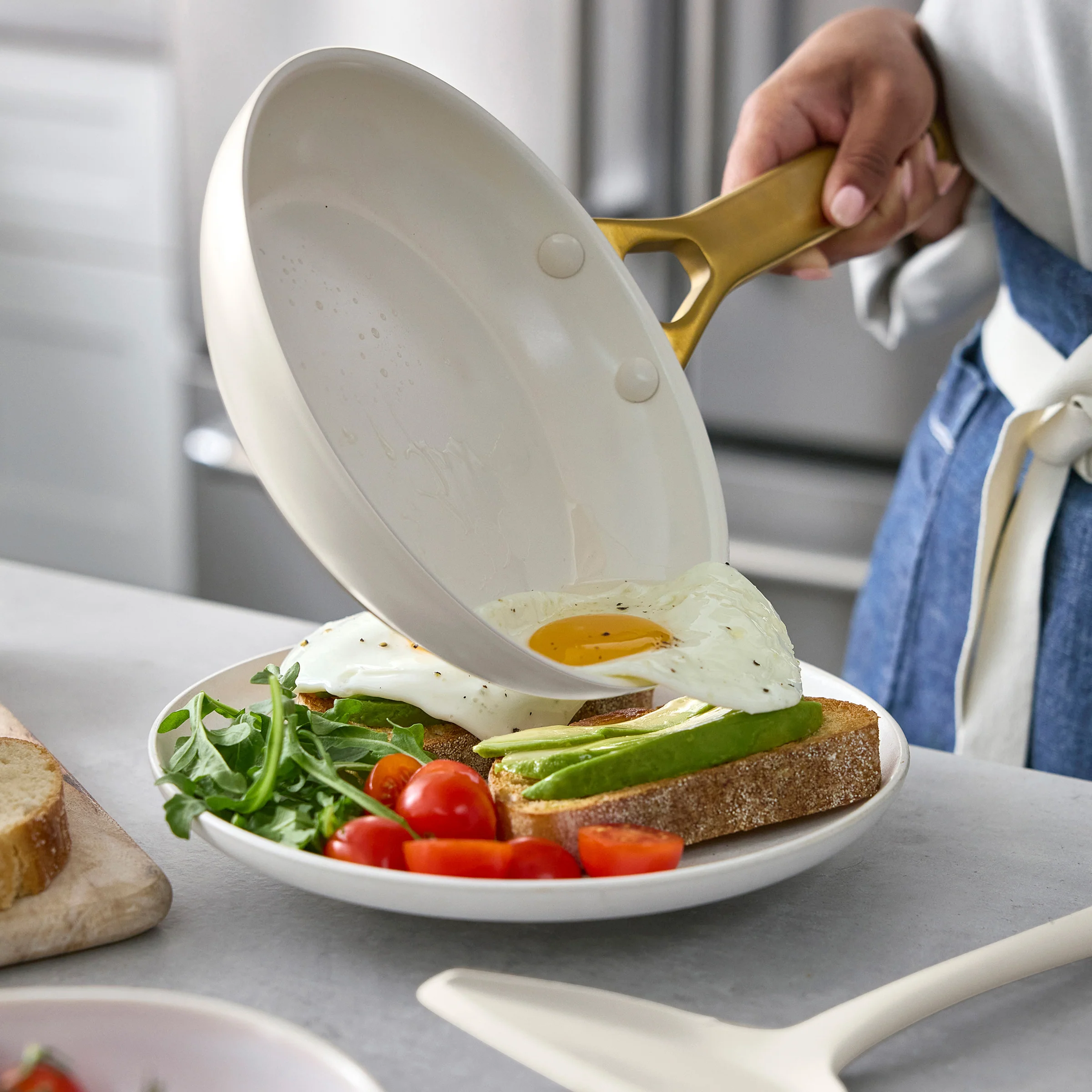 Reserve Pro Ceramic Nonstick 8 Frypan | Cream