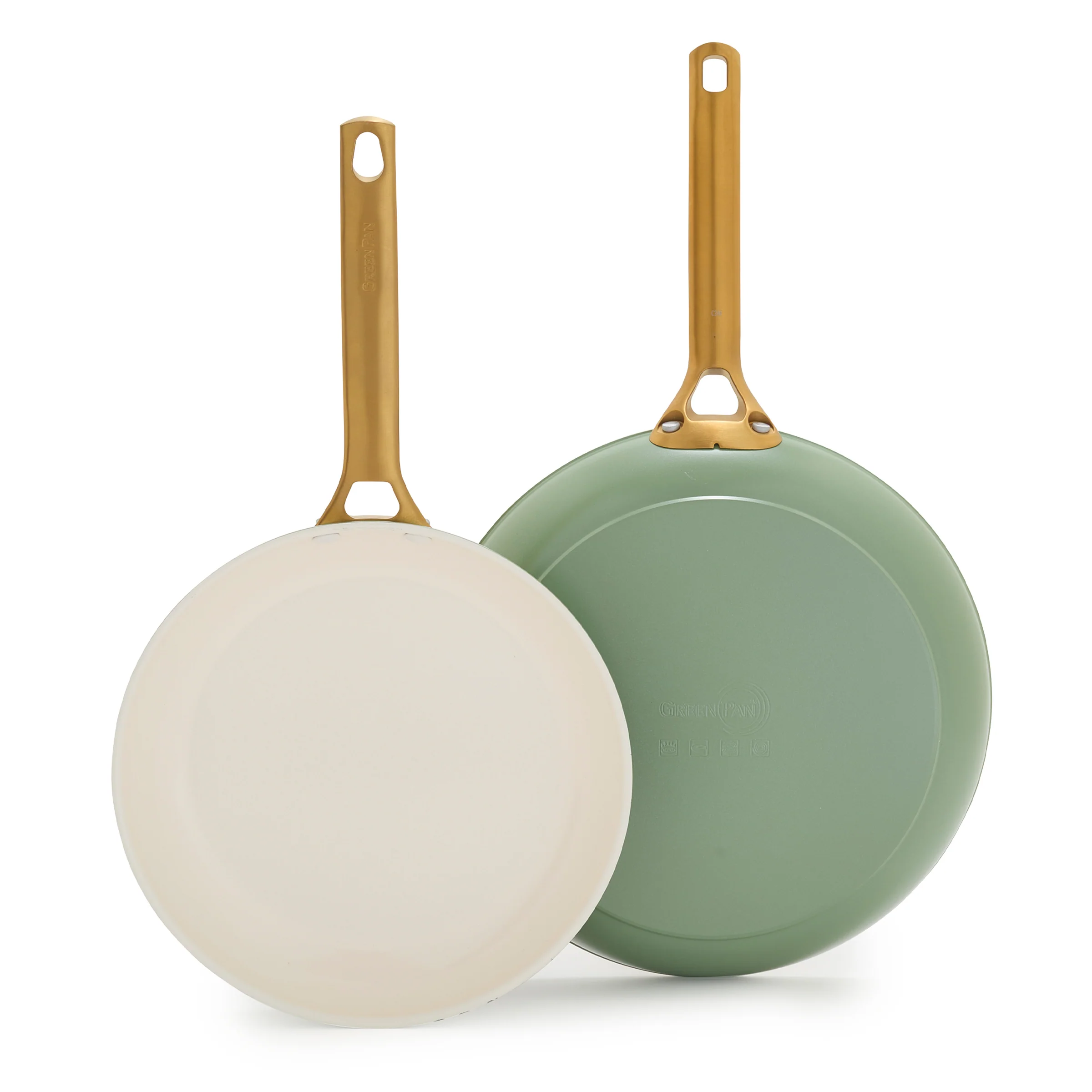 Reserve Pro Ceramic Nonstick 10 and 12 Frypan Set | Sage