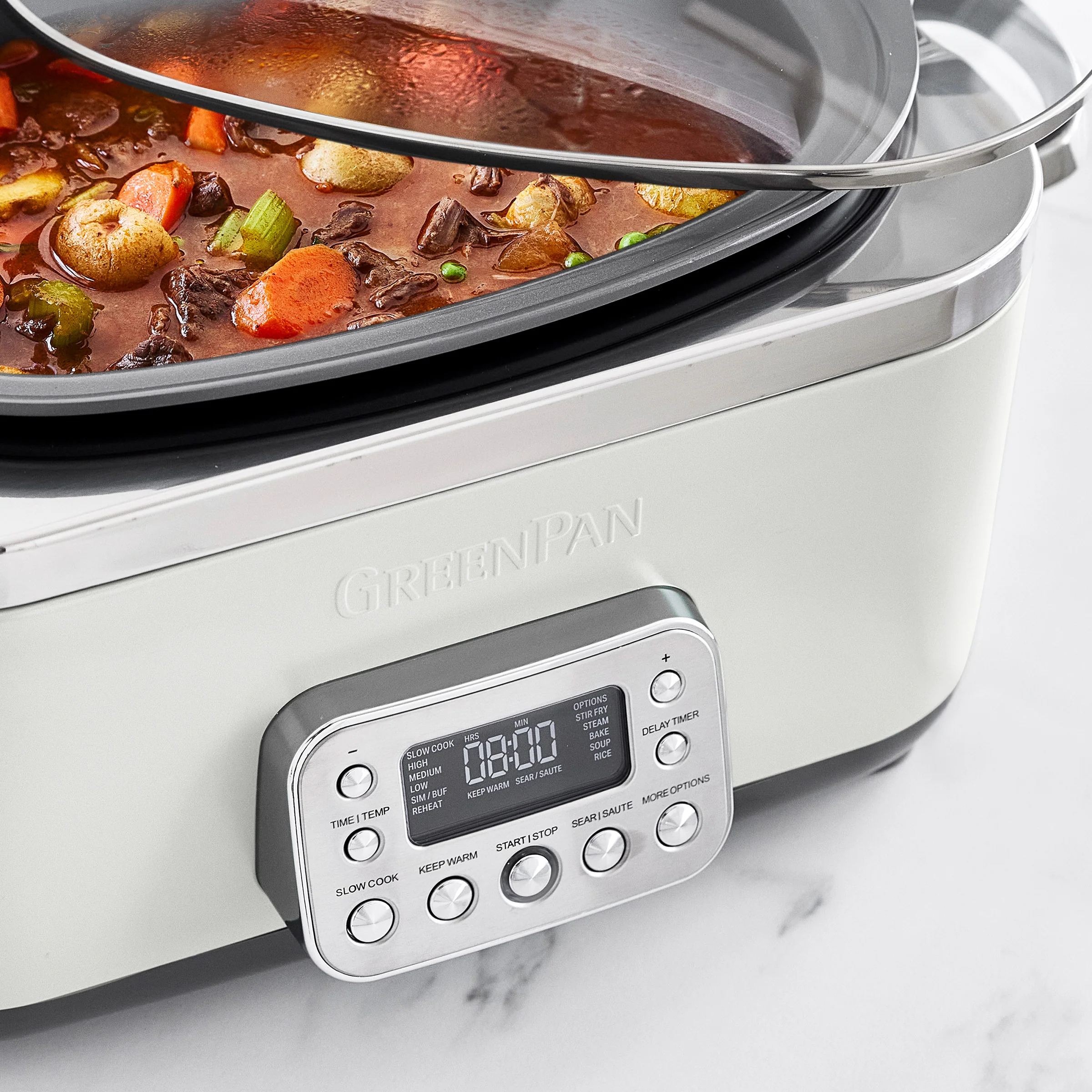 Elite 14-in-1 6-Quart Slow Cooker | Cloud Cream