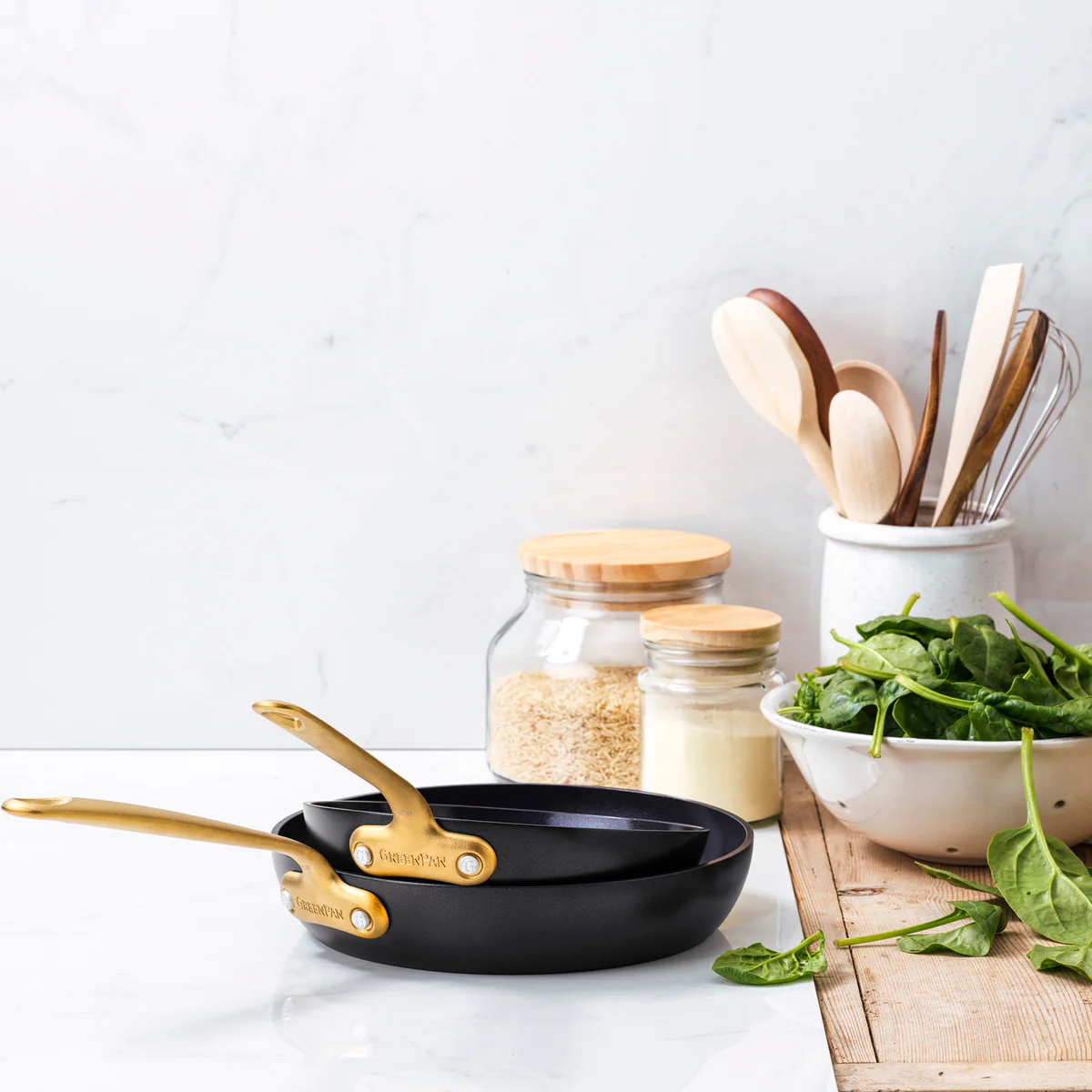 Craft Ceramic Nonstick 8 and 11 Frypan Set | Black