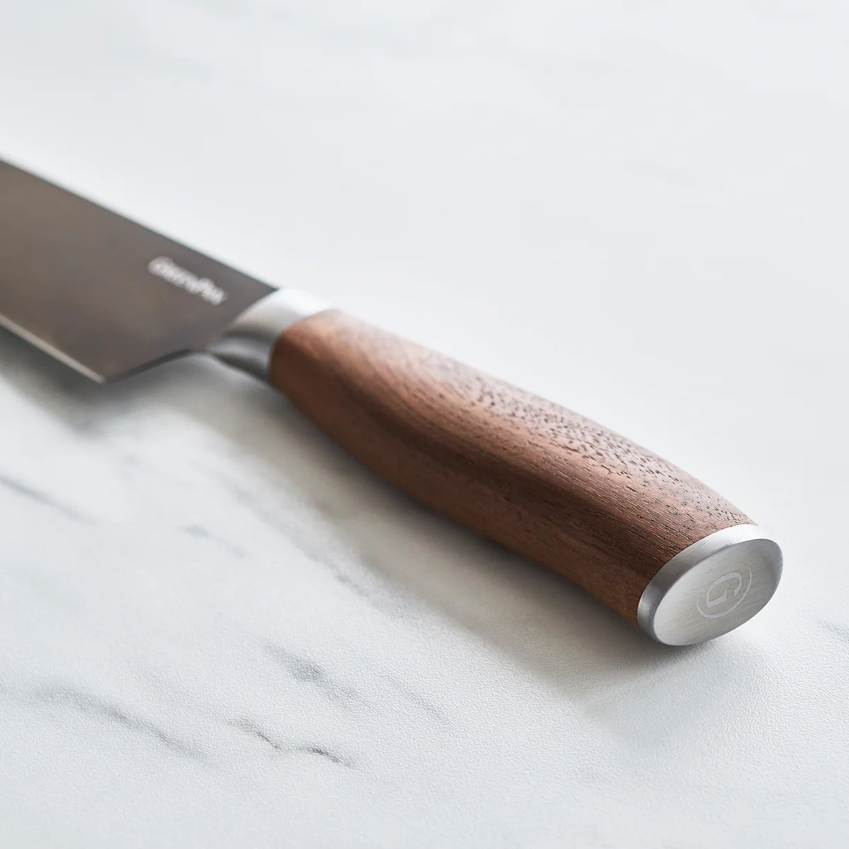 Premiere Titanium Cutlery 8-Piece Steak Knife Set with Walnut Handles