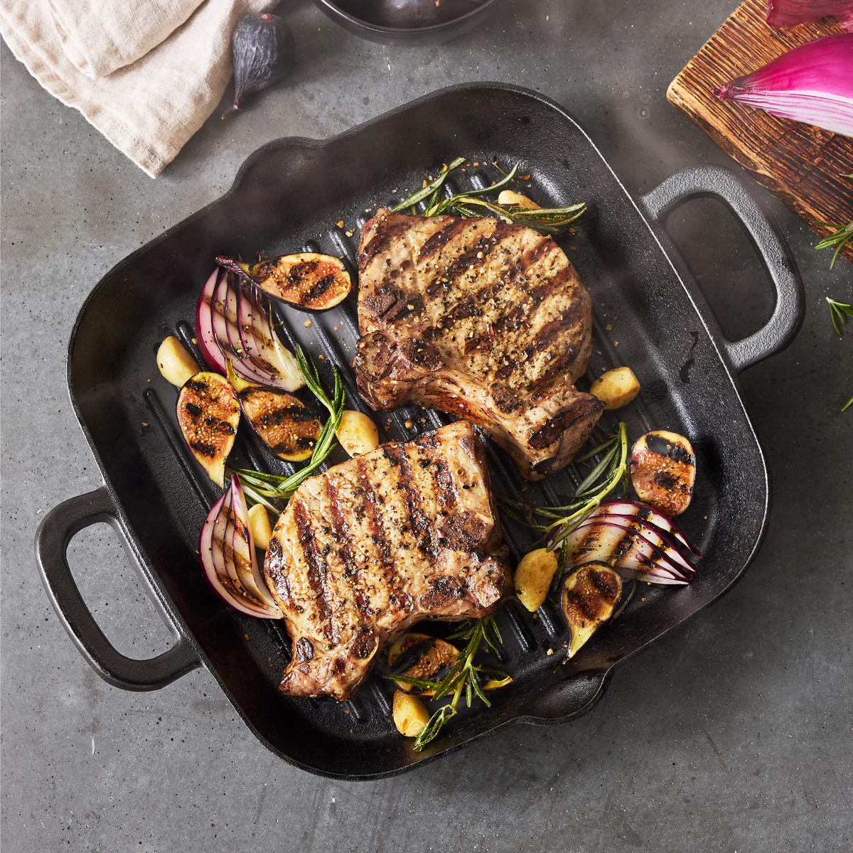 Bobby Flay by GreenPan 11 Cast Iron Square Grill Pan