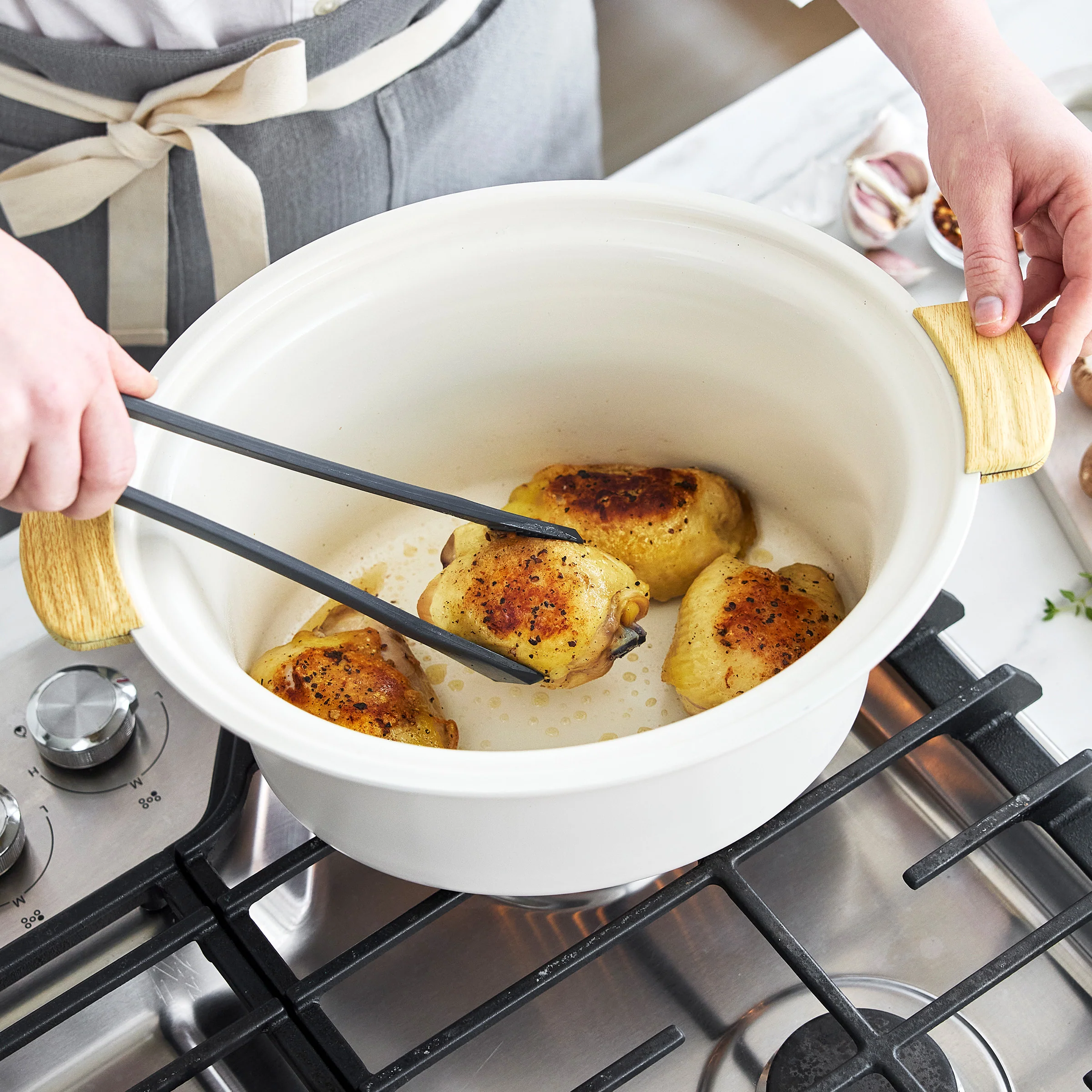 GreenLife Healthy 3.5-Quart Slow Cooker | Cream