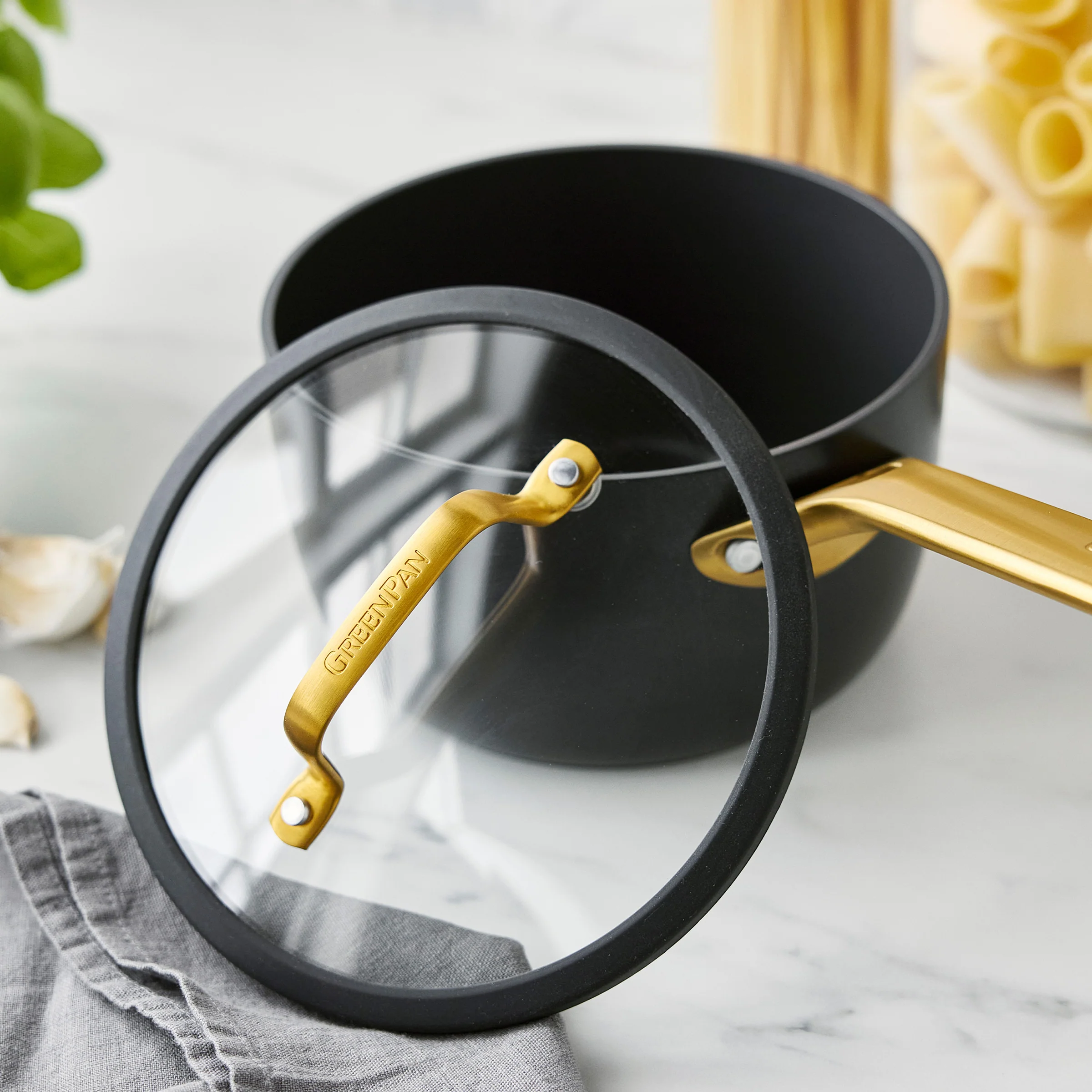 Reserve Pro Ceramic Nonstick 10-Piece Cookware Set | Black