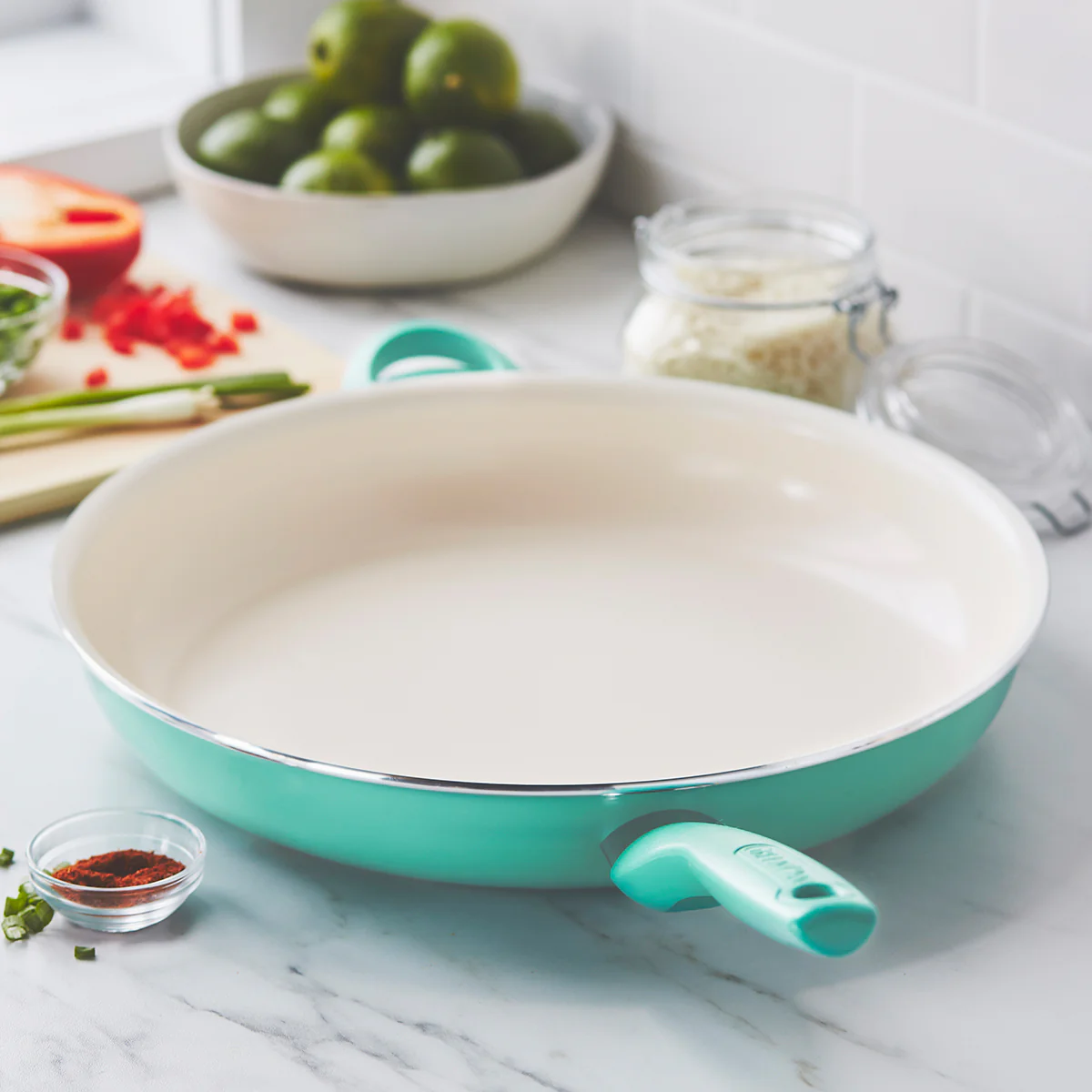 Rio Ceramic Nonstick 13.5 Frypan | Turquoise
