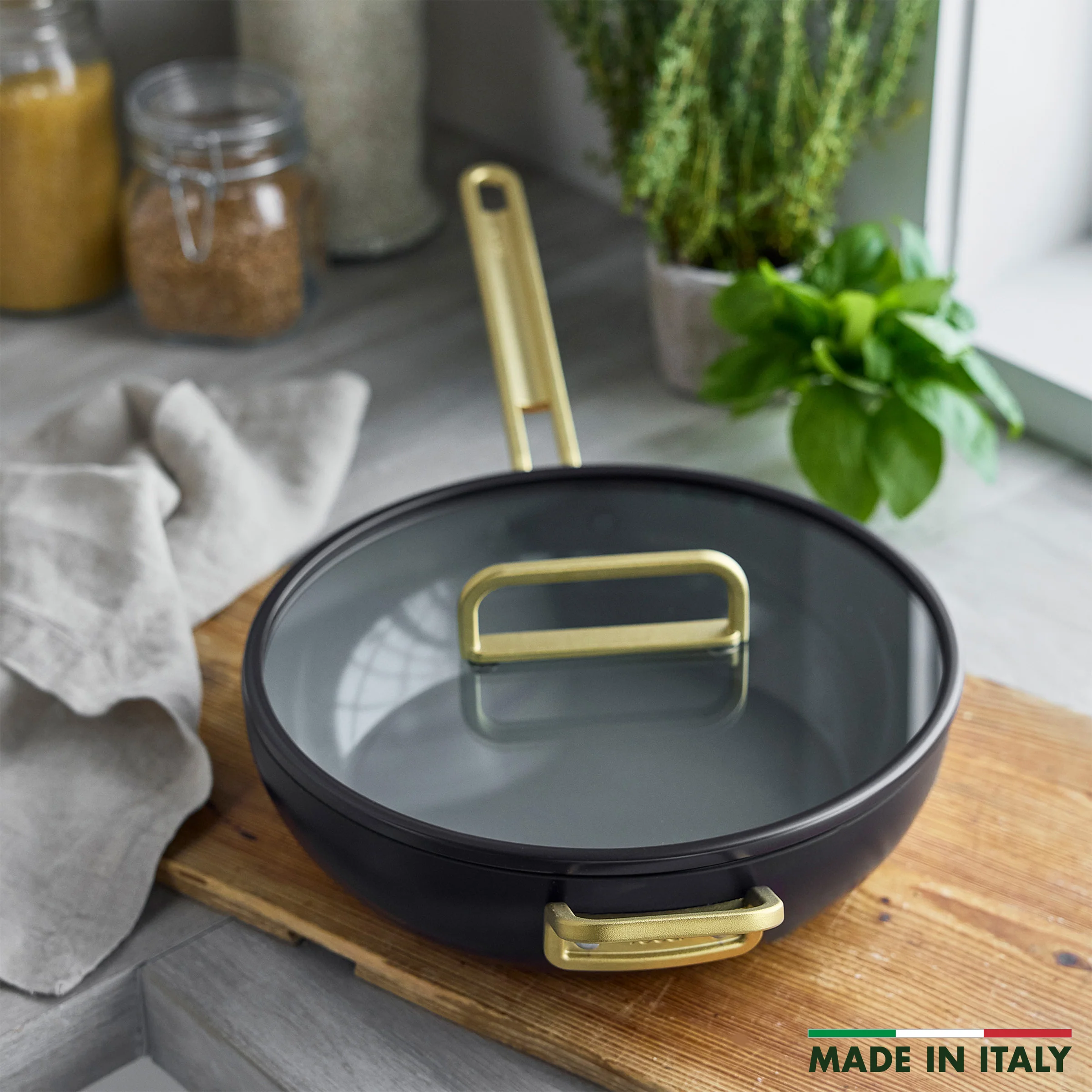 Stanley Tucci™ Ceramic Nonstick 4.5-Quart Stanley Pan Jr. | Calabrian Fig