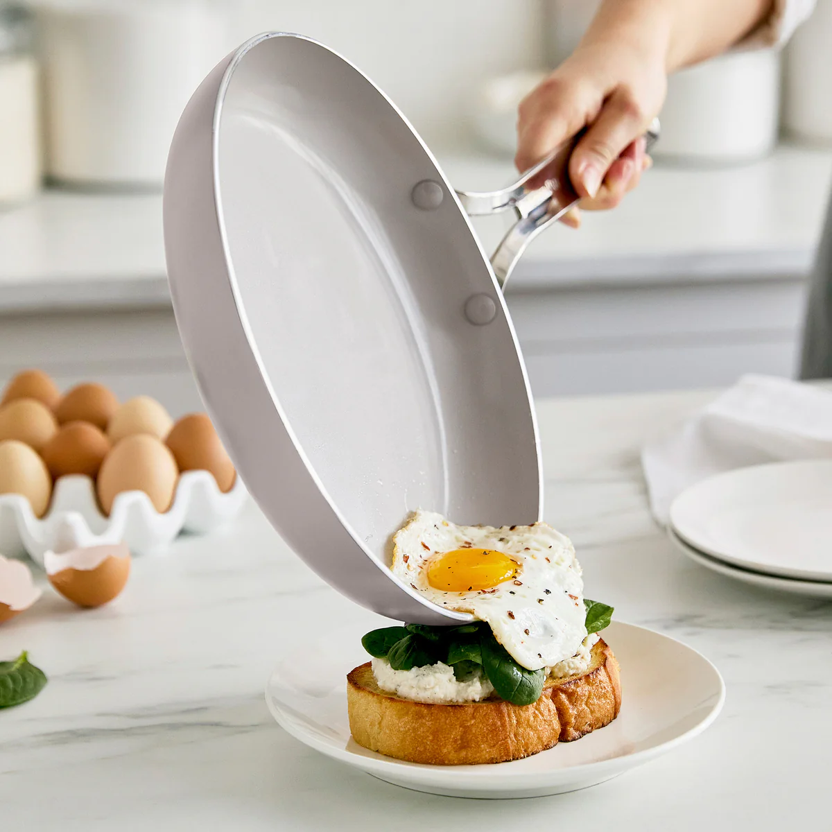 Nova Ceramic Nonstick 3-Piece Cookware Set | Clay