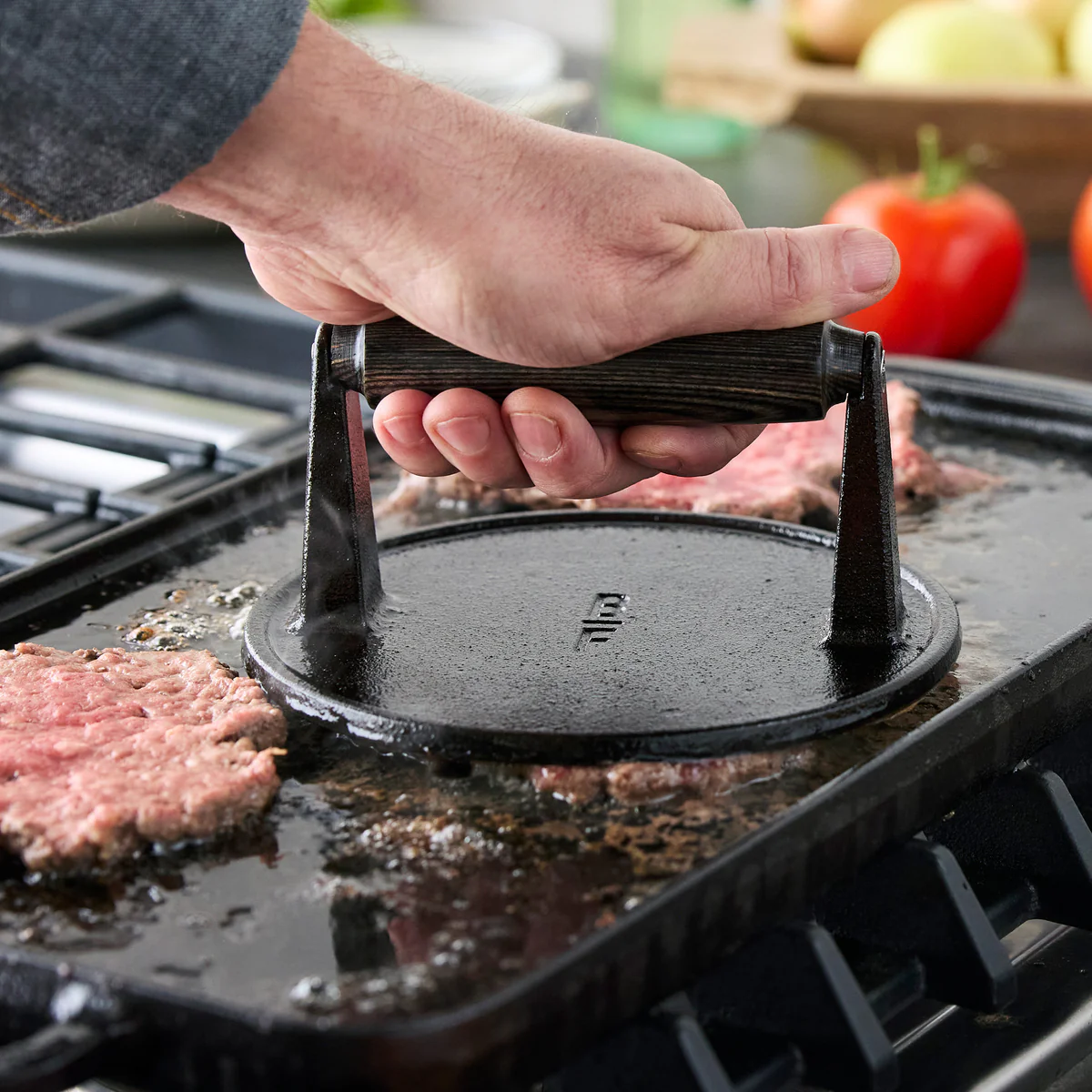 Bobby Flay by GreenPan 6.5 Cast Iron Round Grill Press