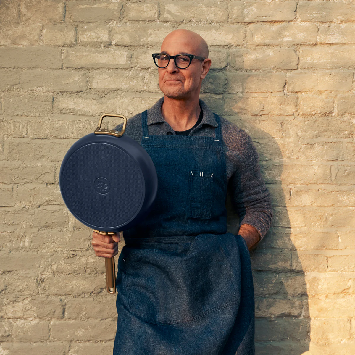 Stanley Tucci™ Ceramic Nonstick 8 and 10 Frypan Set | Marino Blue