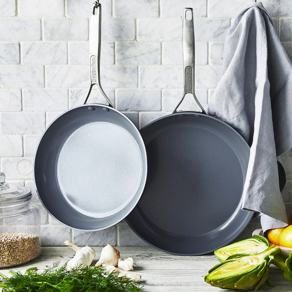 Paris Pro Ceramic Nonstick 10 and 12 Frypan Set