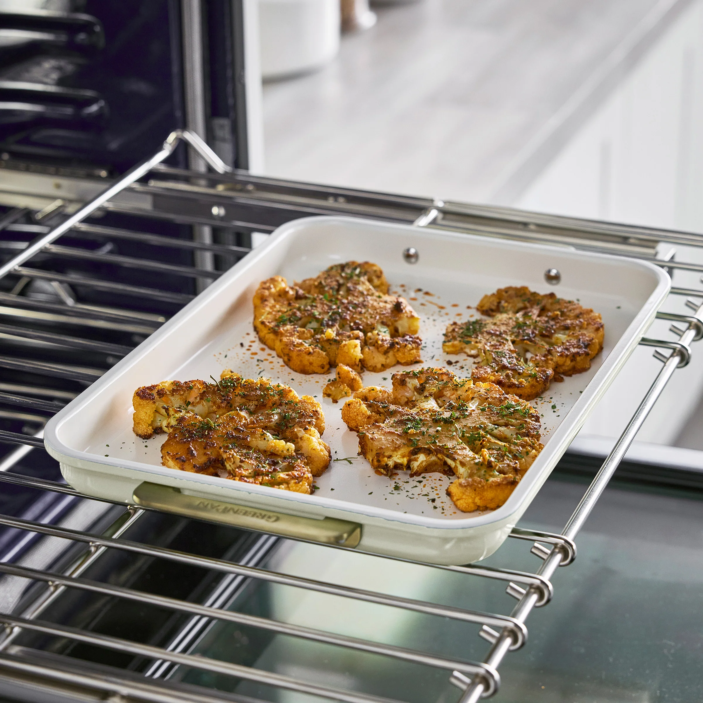 Reserve Bakeware 2-Piece Sheet Pan Set | Cream