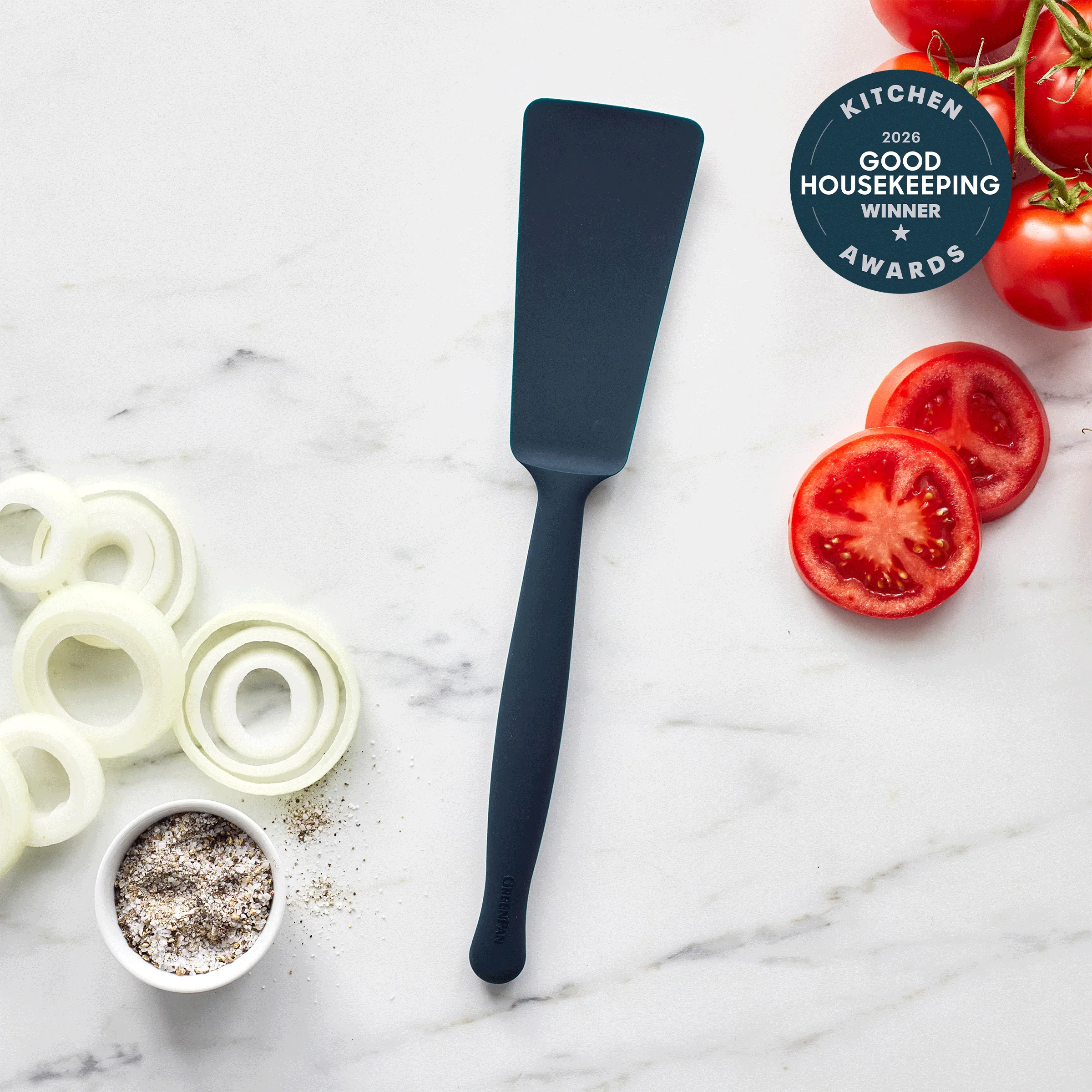 Premiere Silicone Burger Turner | Oxford Blue