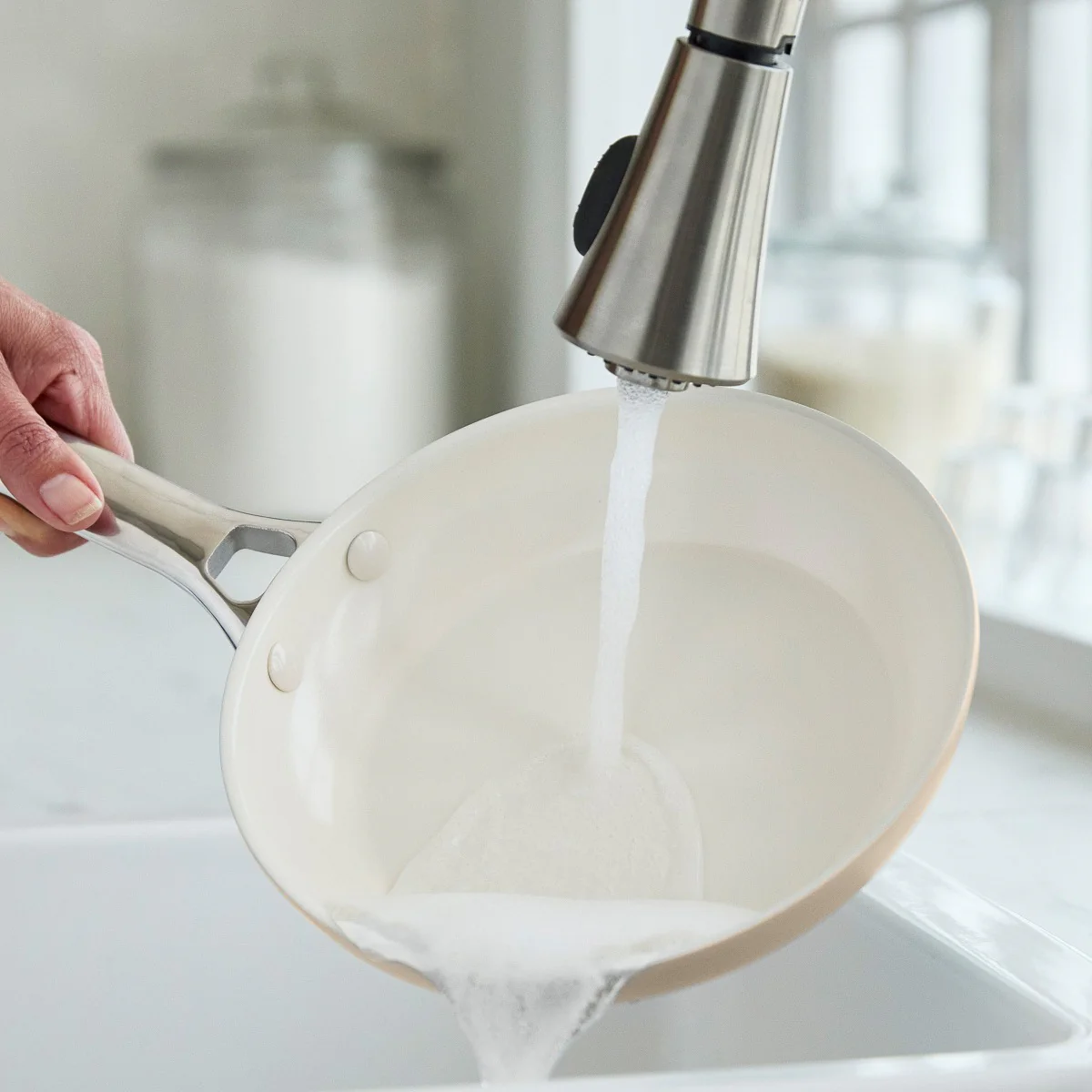 Padova Ceramic Nonstick 8, 10 and 12 Frypan Set | Taupe