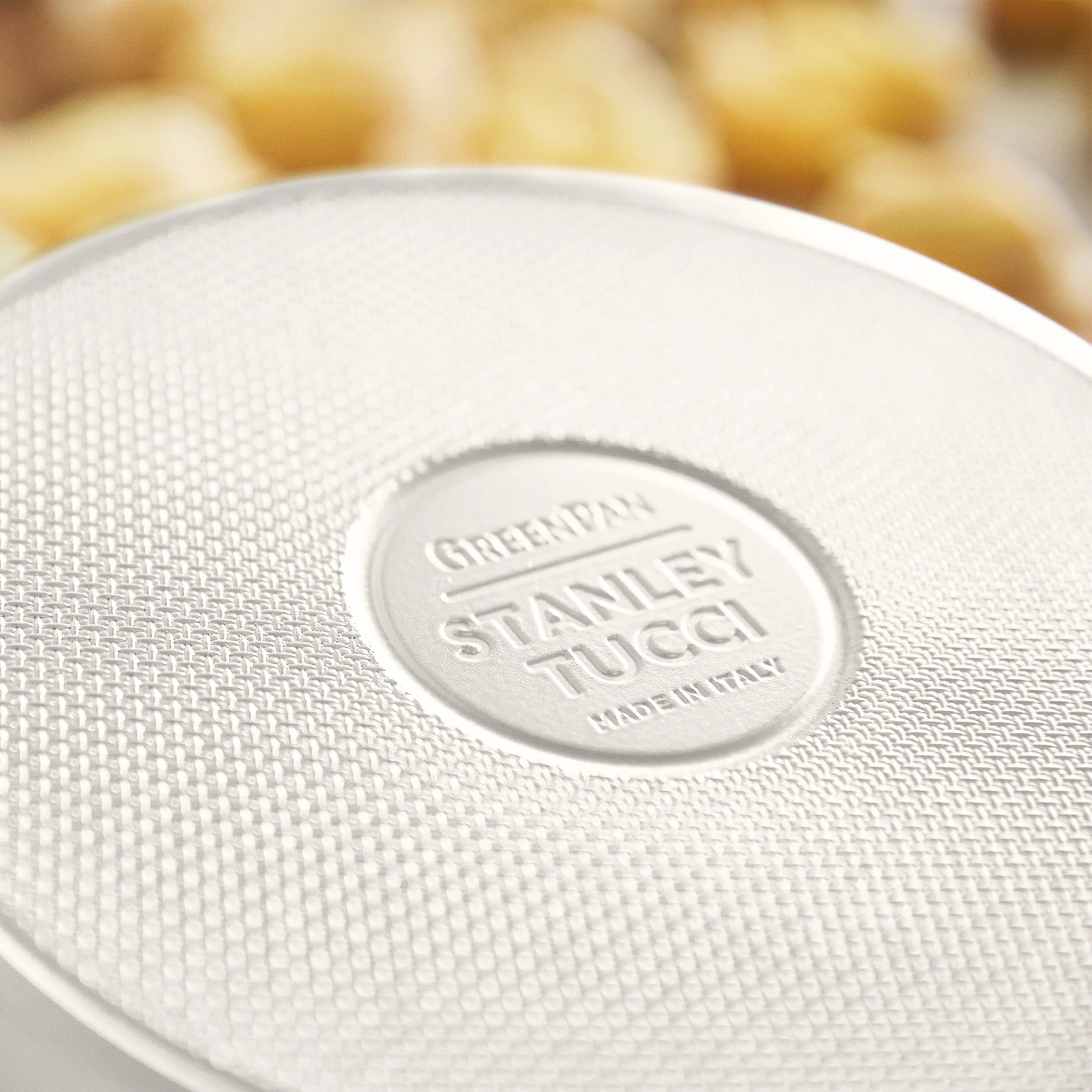 Stanley Tucci™ Ceramic Nonstick 8, 10 and 12 Frypan Set | Carrara White