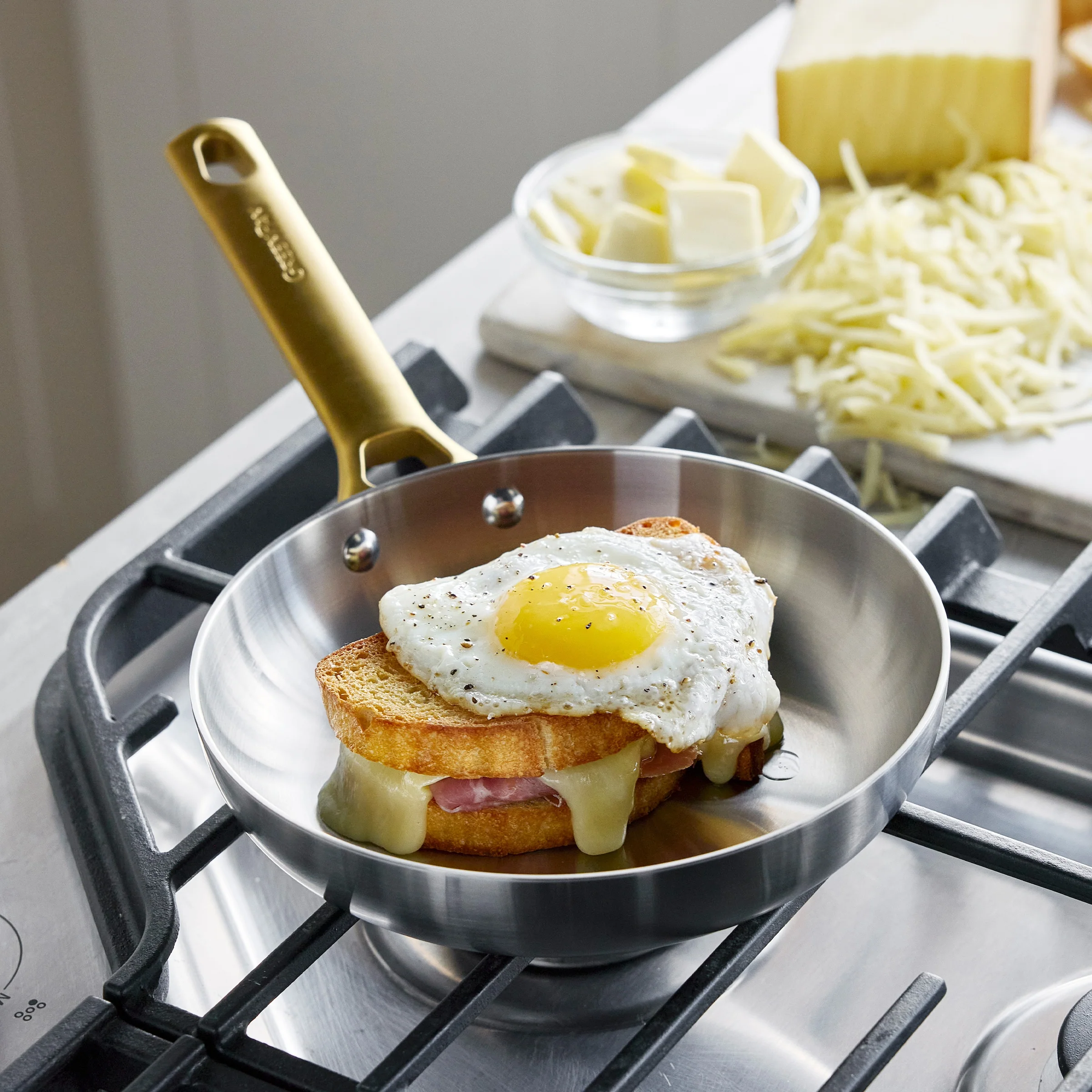 Reserve Stainless Steel 10 and 12 Frypan Set