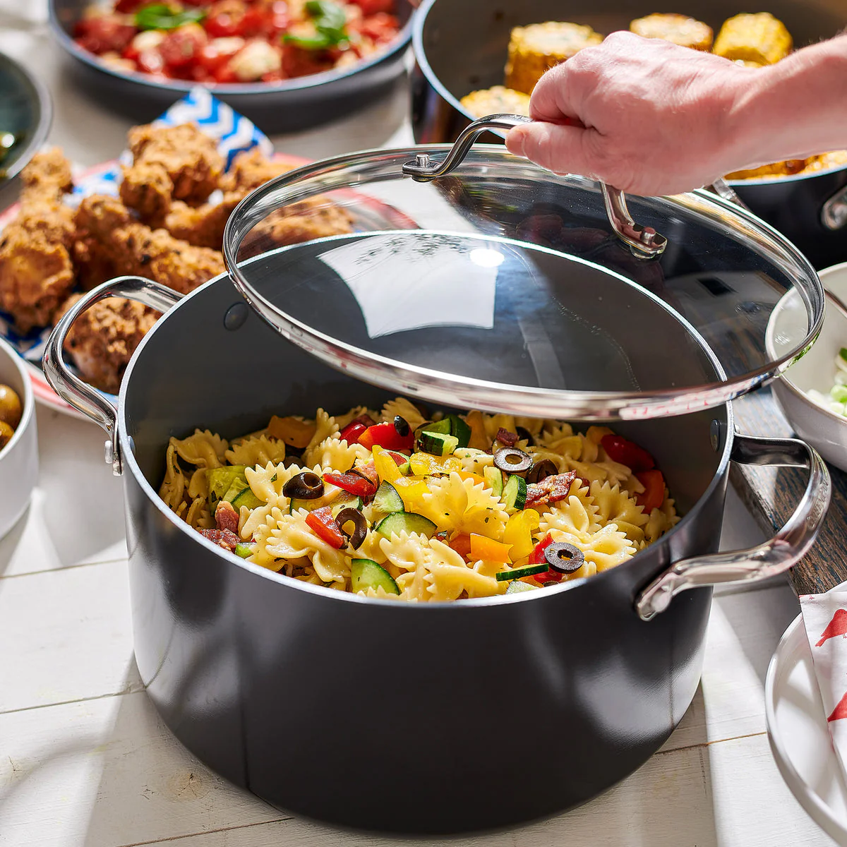 Valencia Pro Ceramic Nonstick 23-Piece Cookware Set