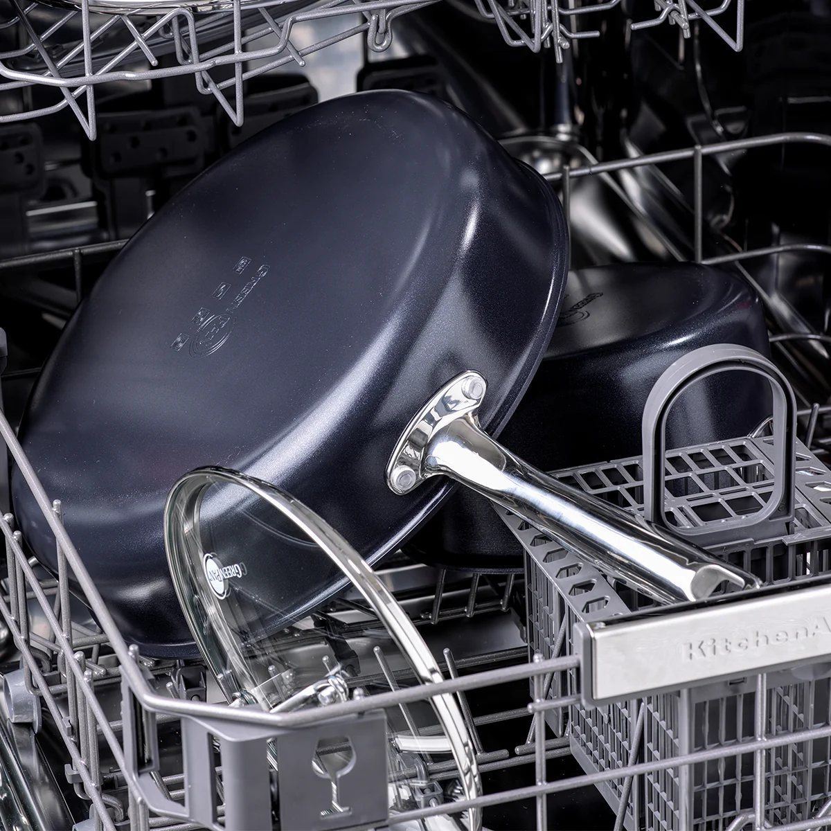 Chatham Black Ceramic Nonstick 12 Frypan with Lid