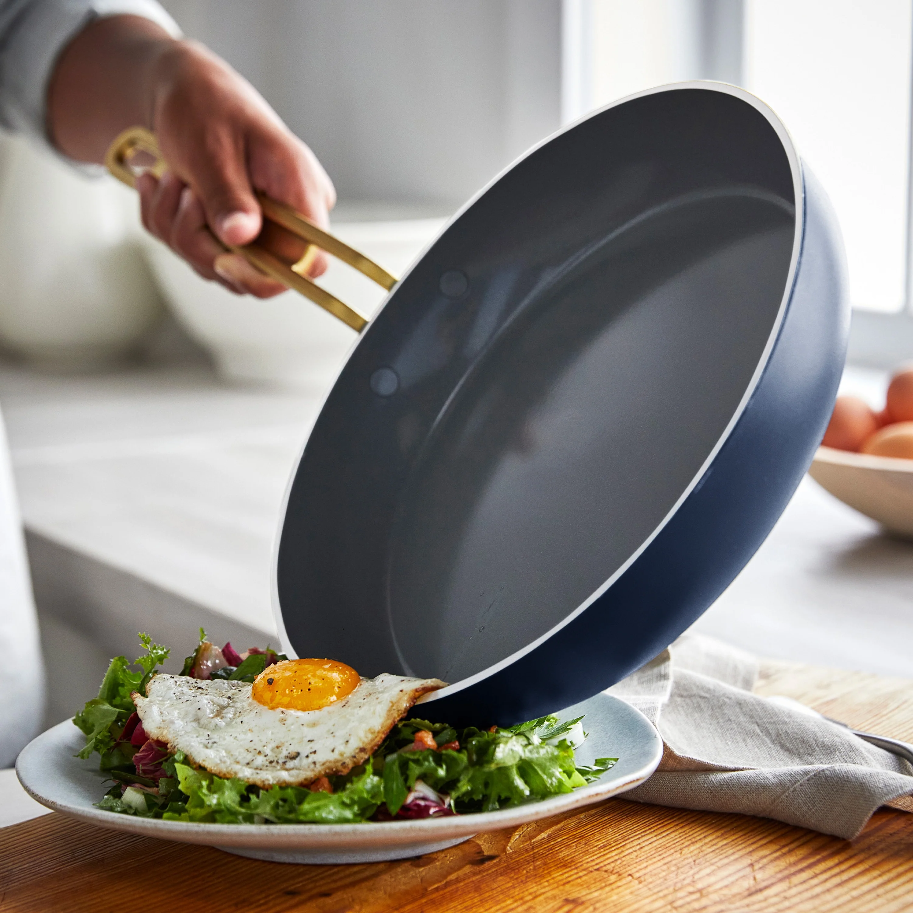 Stanley Tucci™ Ceramic Nonstick 11-Piece Cookware Set with The Tucci Cookbook | Marino Blue