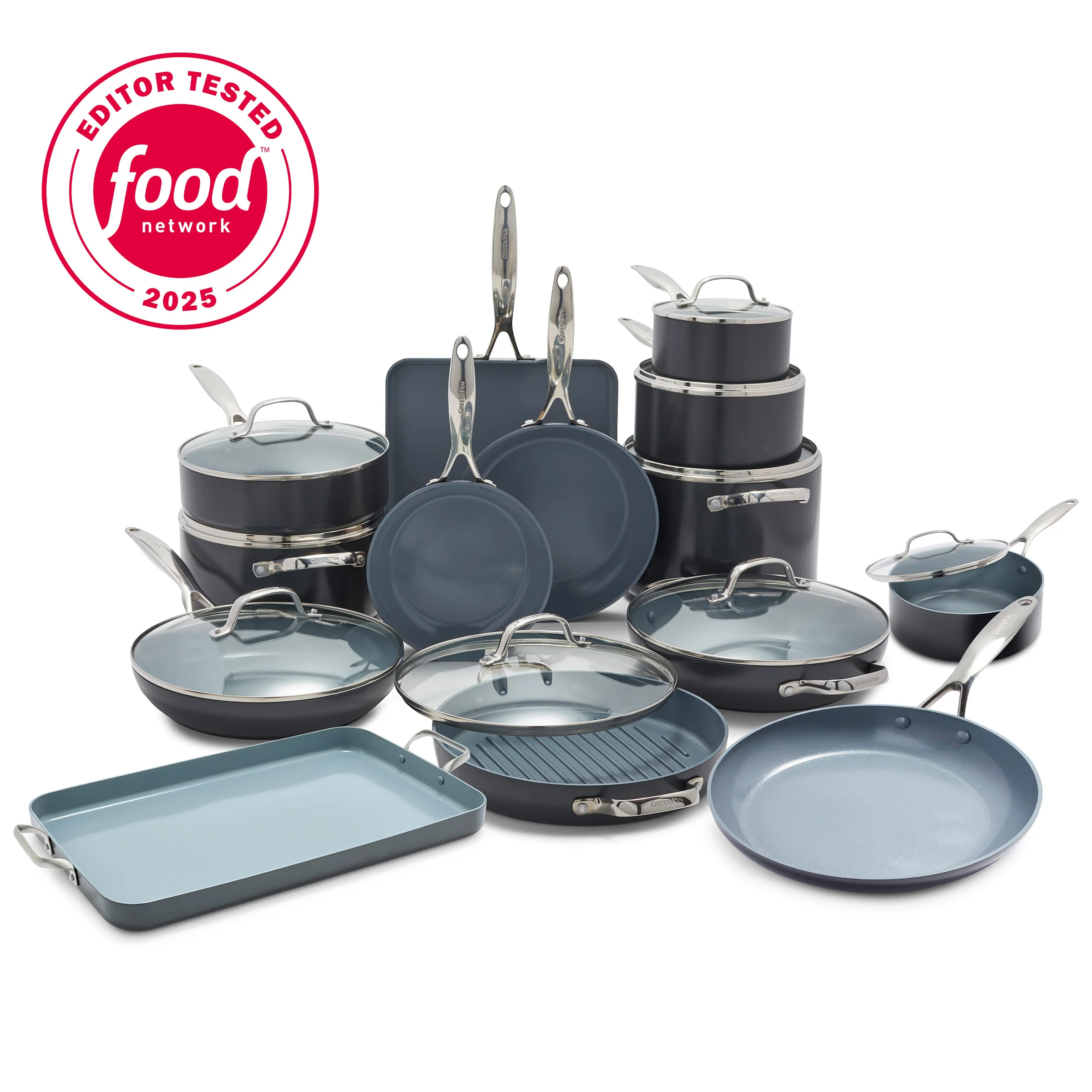 Valencia Pro Ceramic Nonstick 23-Piece Cookware Set