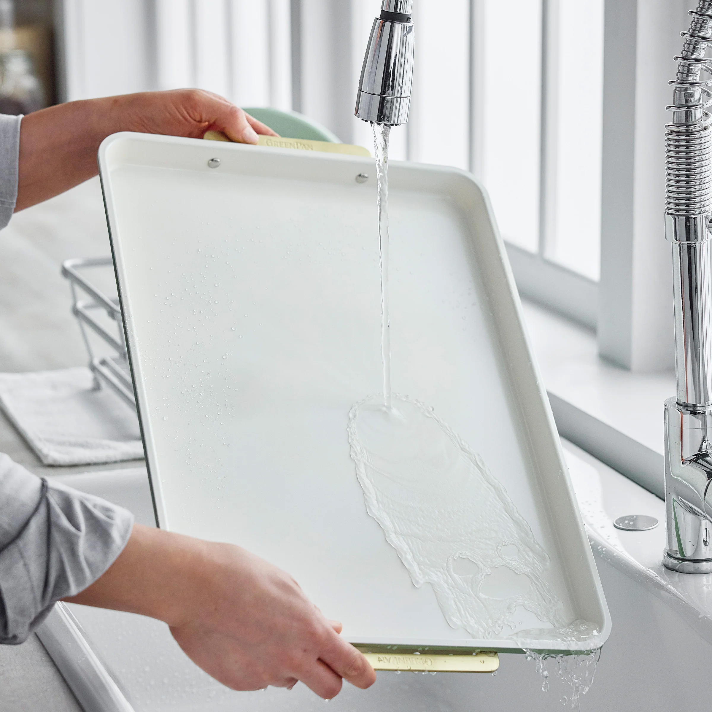 Reserve Bakeware 2-Piece 13 x 18 Half Sheet Pan Set | Sage