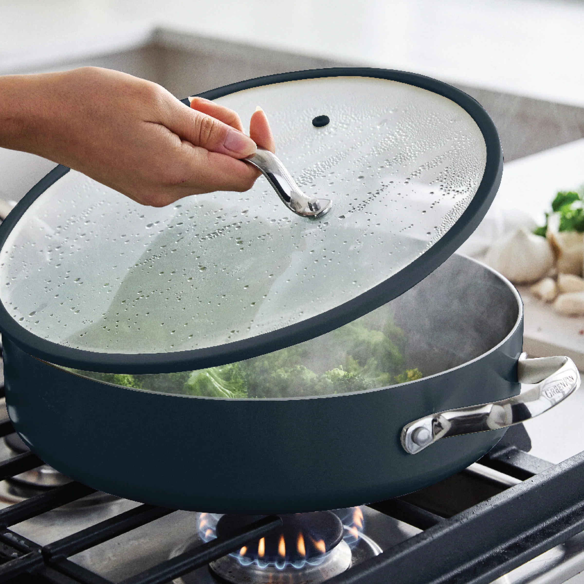 Eras Ceramic Nonstick 11-Piece Cookware Set | Slate