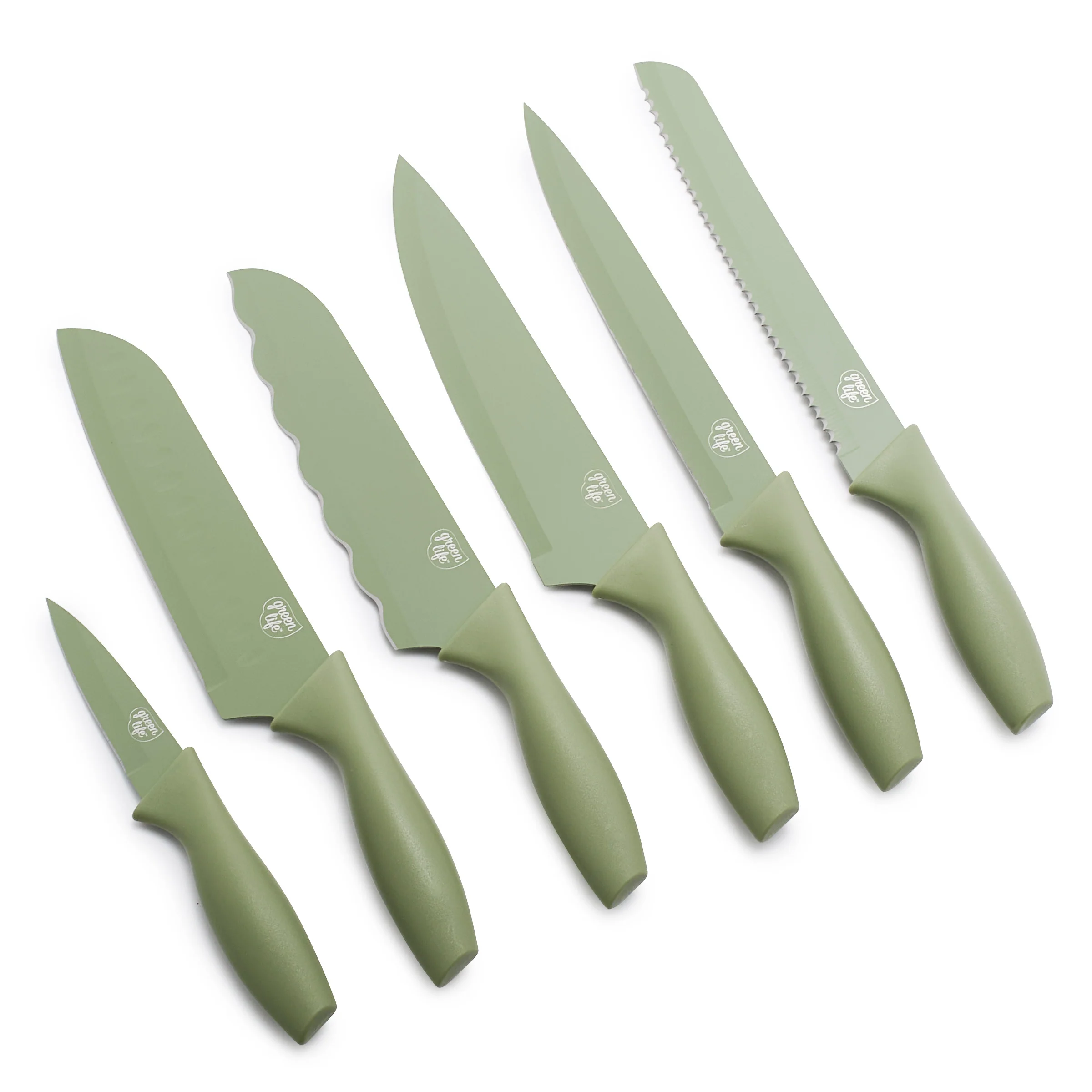 GreenLife 6-Piece Cutlery Set | Sage Green