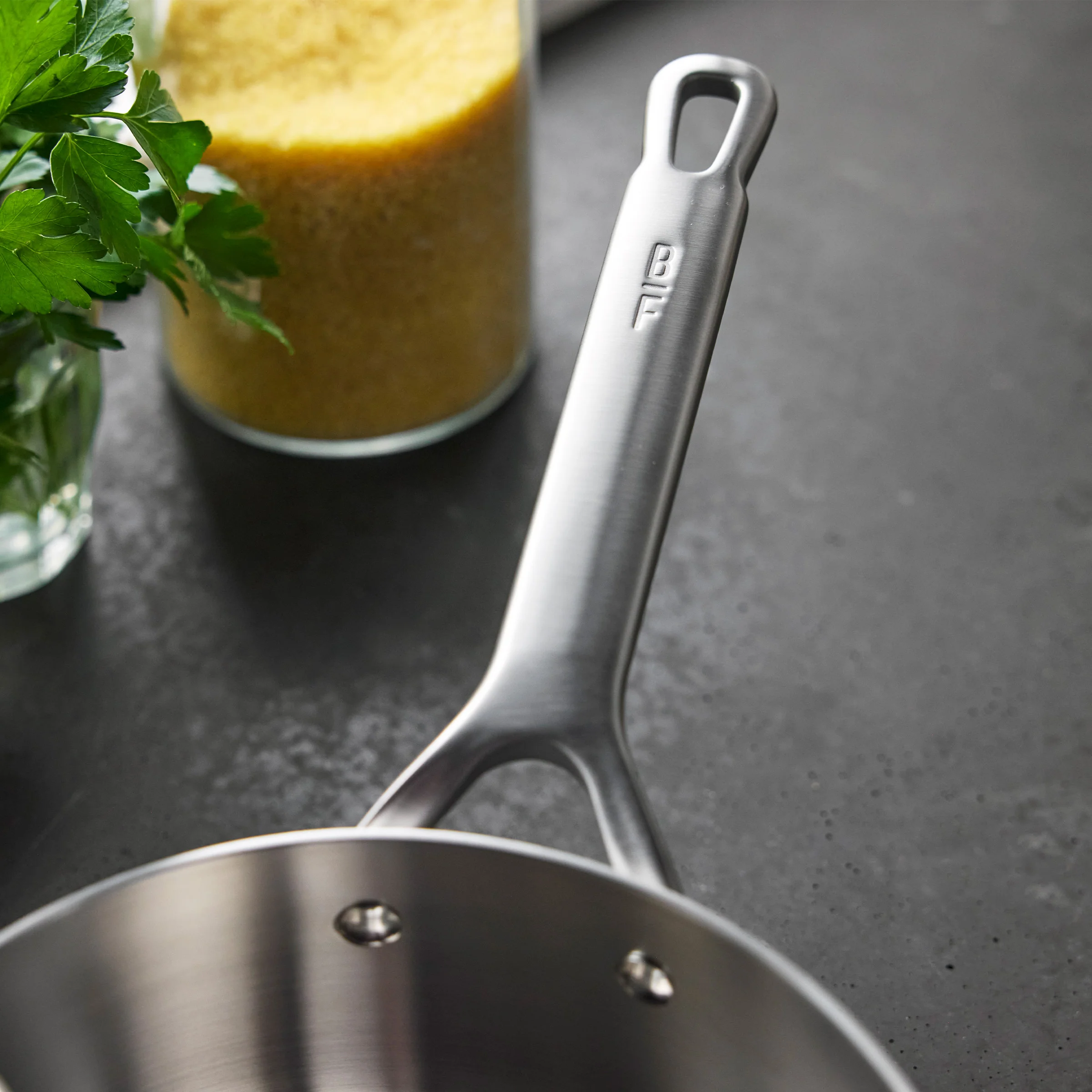 Bobby Flay by GreenPan Chef Series Uncoated Stainless Steel 3-Quart Saucepan