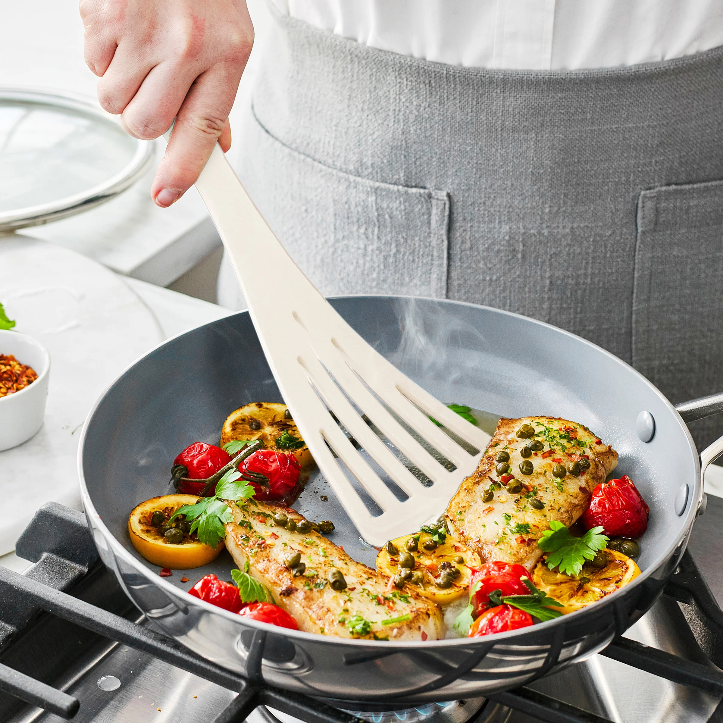 Premiere Silicone 6-Piece Utensil Set | Bisque