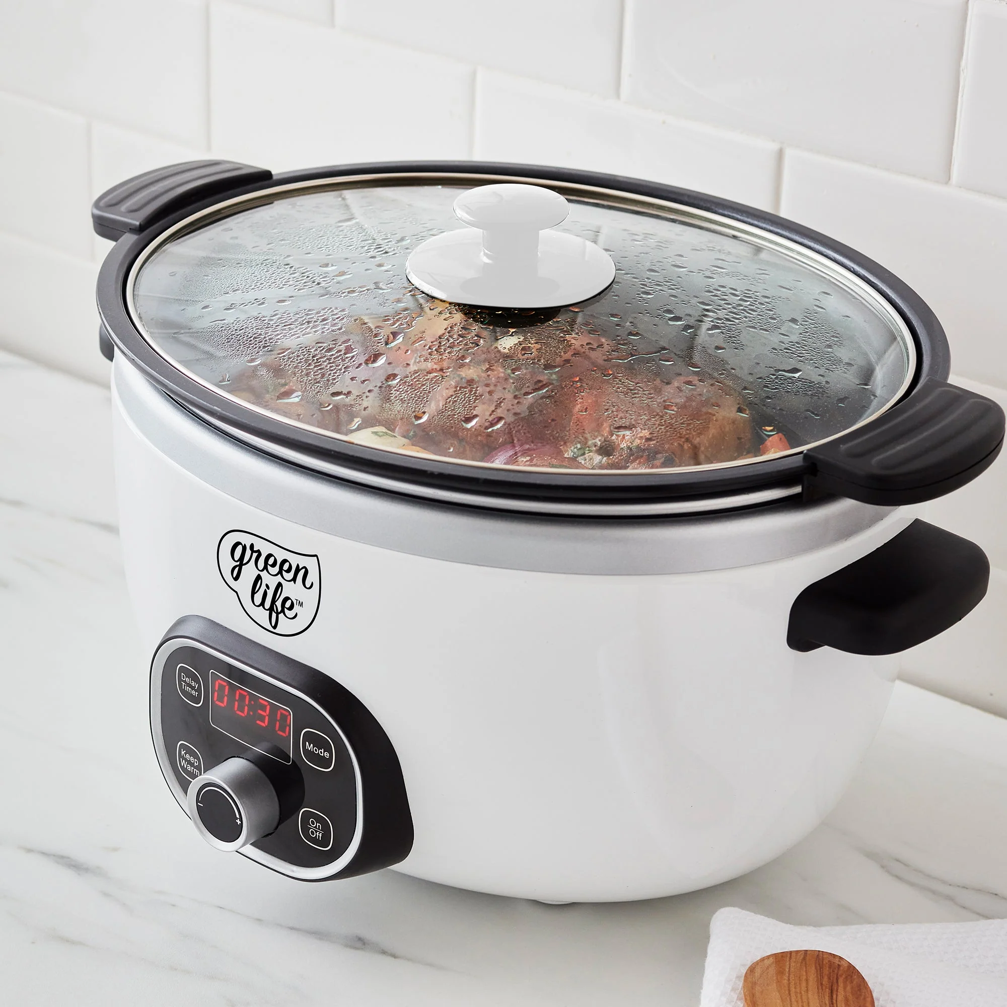 GreenLife Healthy 6-Quart Slow Cooker | White