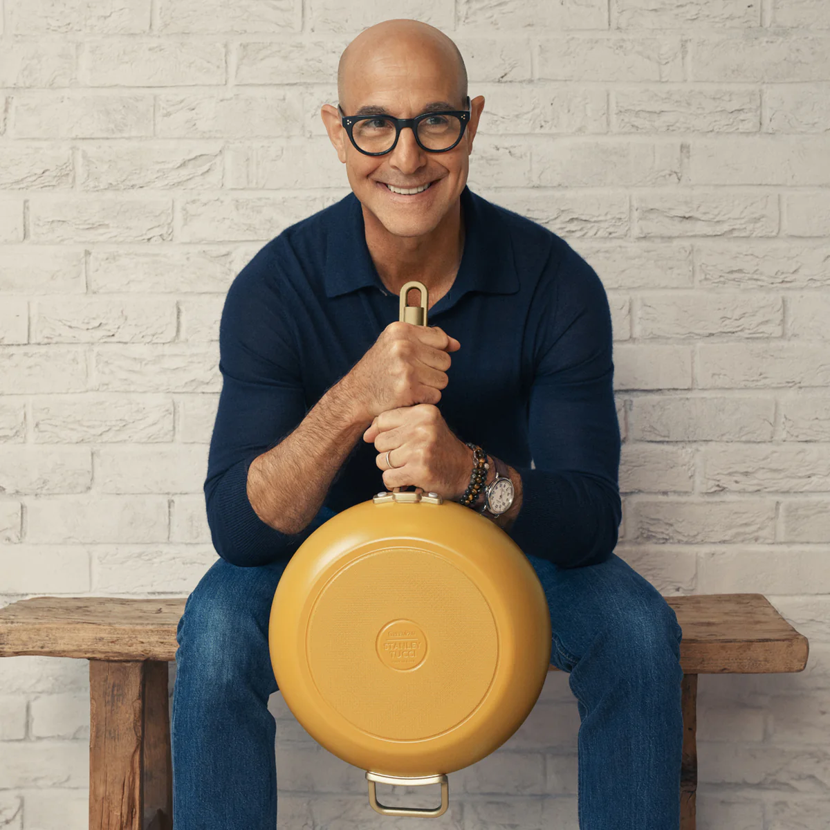 Stanley Tucci™ Ceramic Nonstick 4.5-Quart Stanley Pan Jr. | Roma Gold