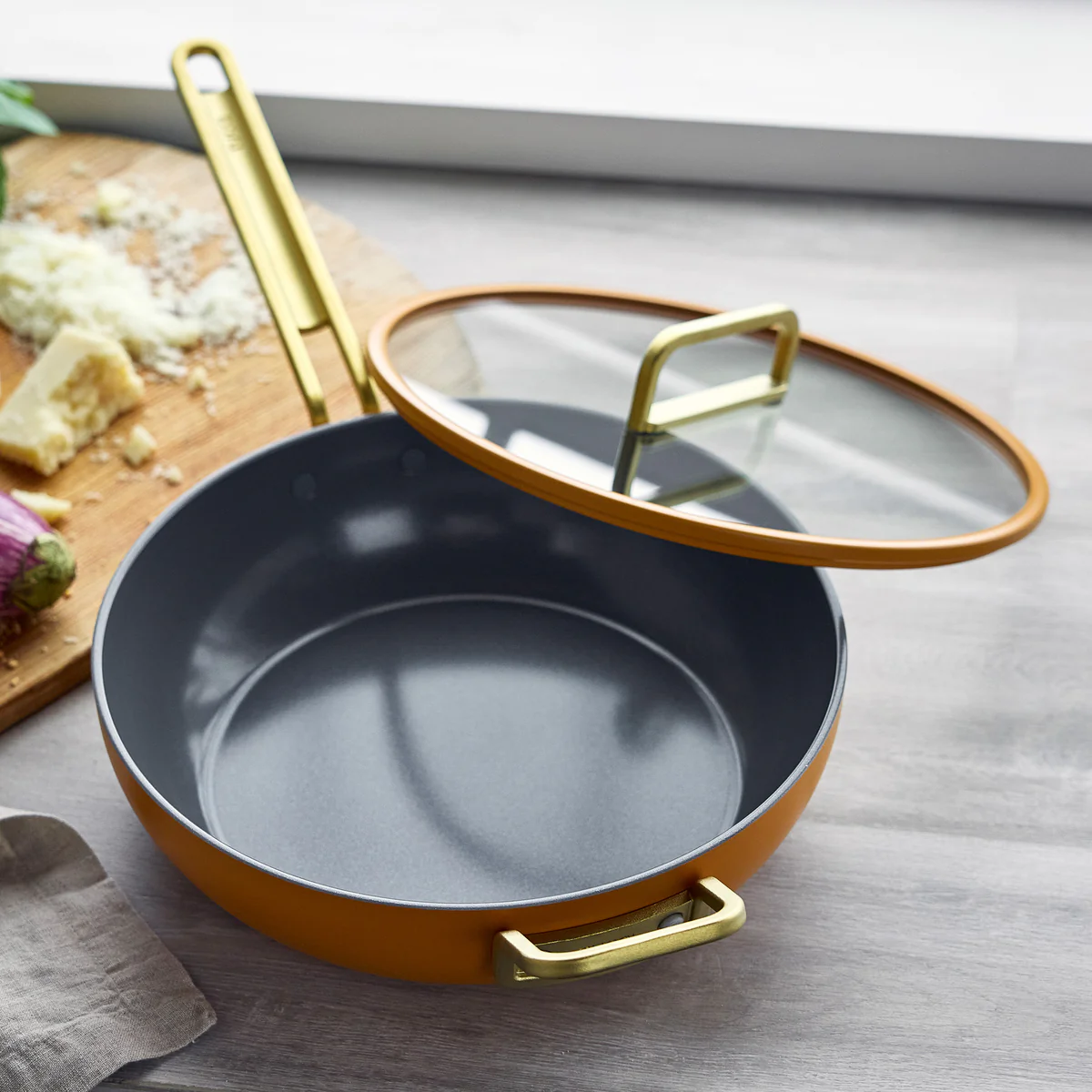 Stanley Tucci™ Ceramic Nonstick 4.5-Quart Stanley Pan Jr. | Roma Gold