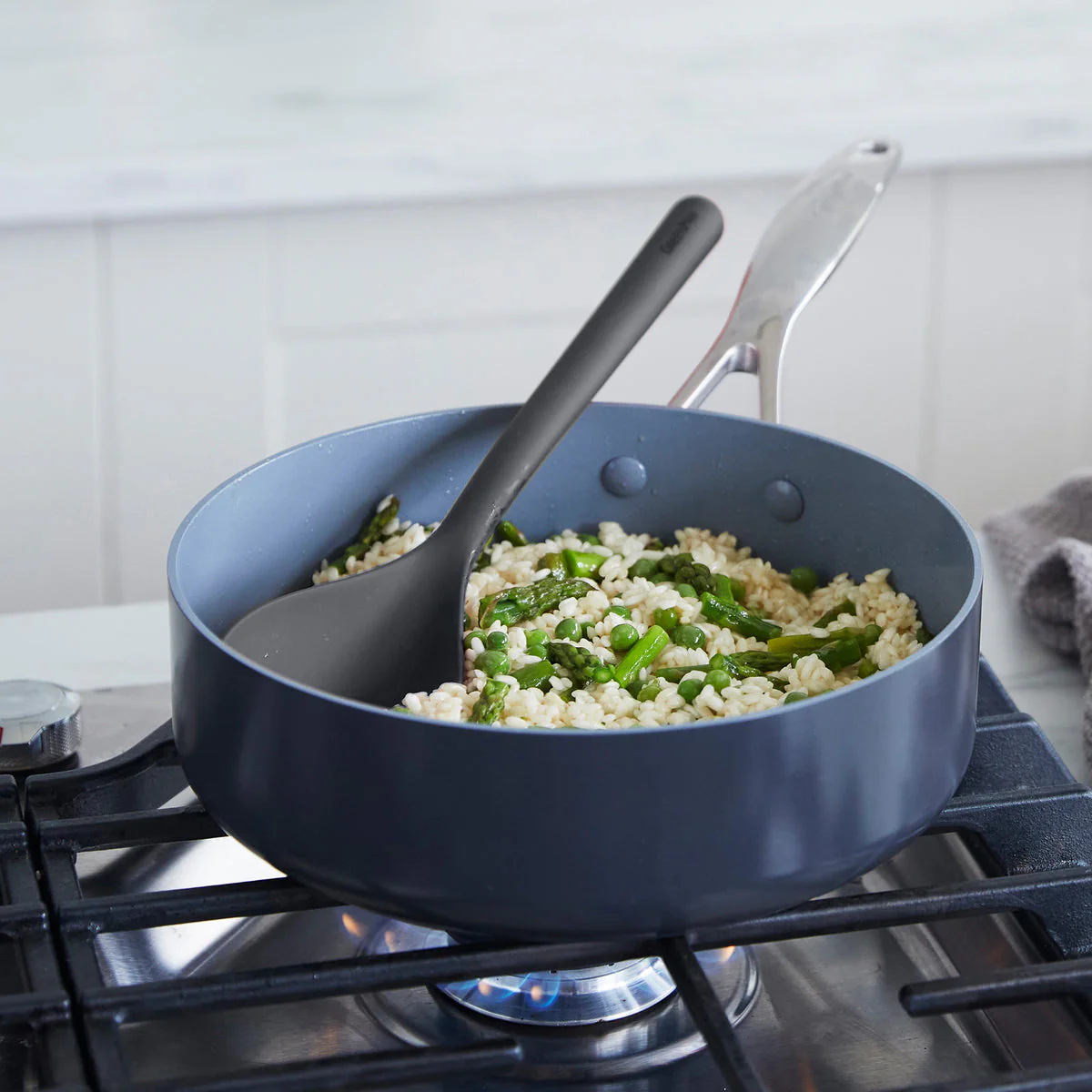 Platinum Silicone Solid Spoon | Gray