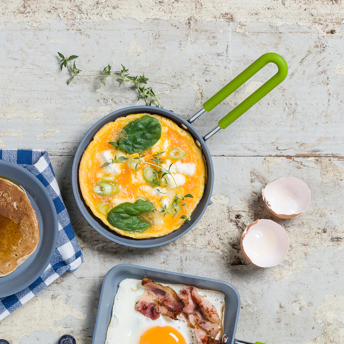 Mini Ceramic Nonstick 5 Round Frypan | Green