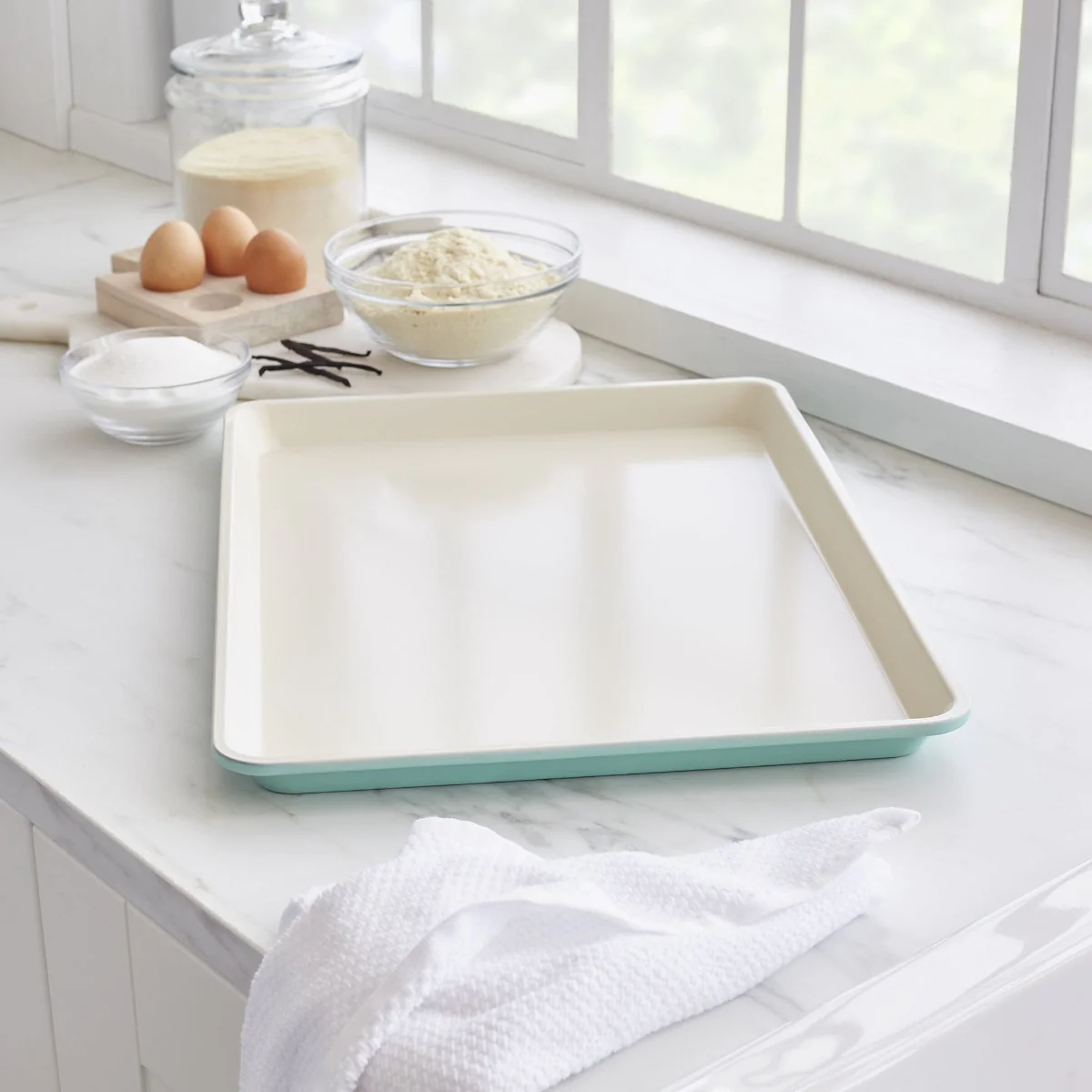 GreenLife Ceramic Nonstick 18 x 13 Cookie Sheet | Turquoise