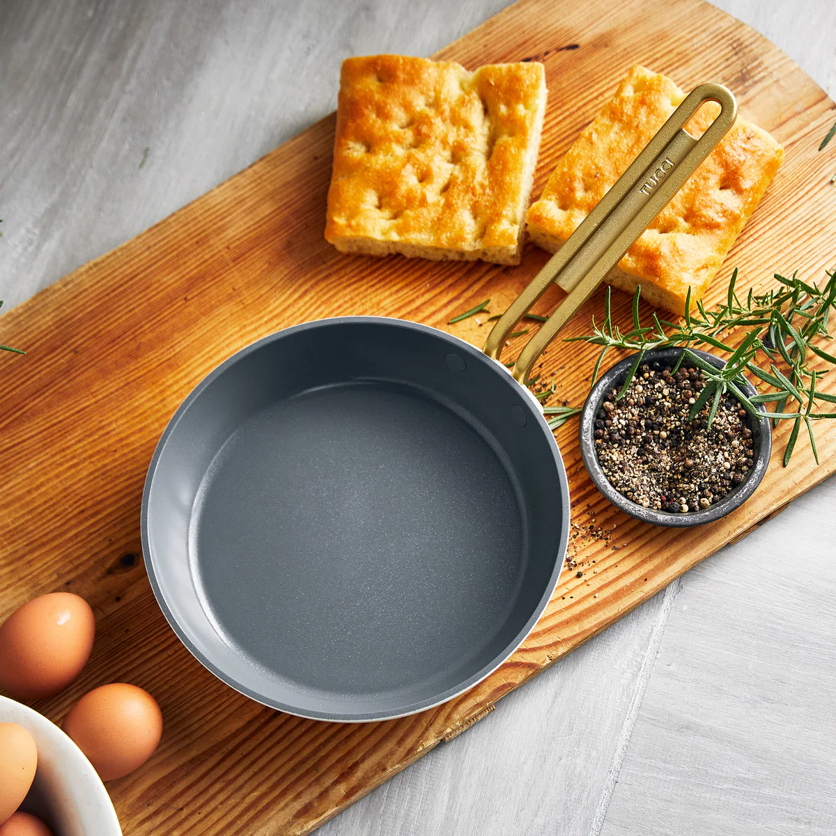 Stanley Tucci™ Ceramic Nonstick 8 Frypan | Carrara White