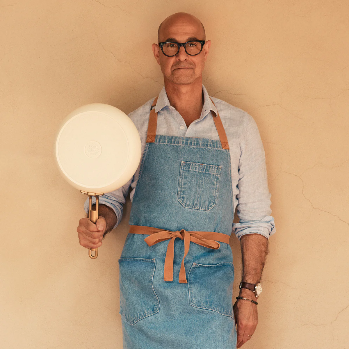 Stanley Tucci™ Ceramic Nonstick 8 Frypan | Carrara White