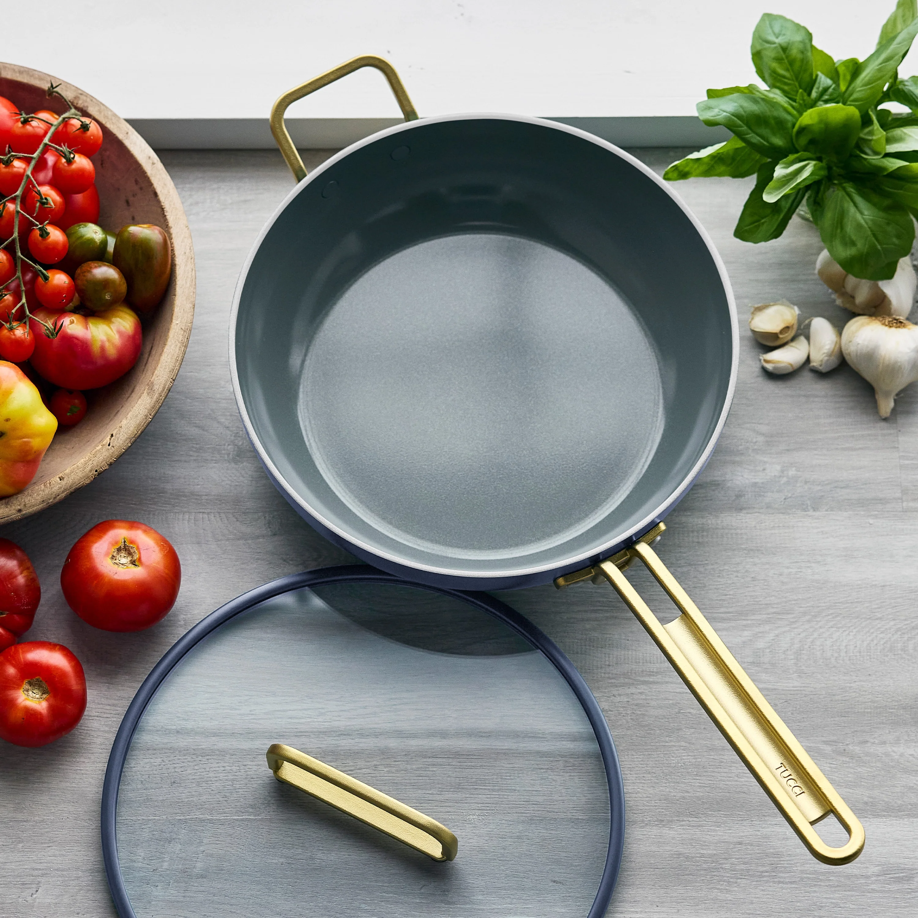 Stanley Tucci™ Ceramic Nonstick 4.5-Quart Stanley Pan Jr. | Marino Blue