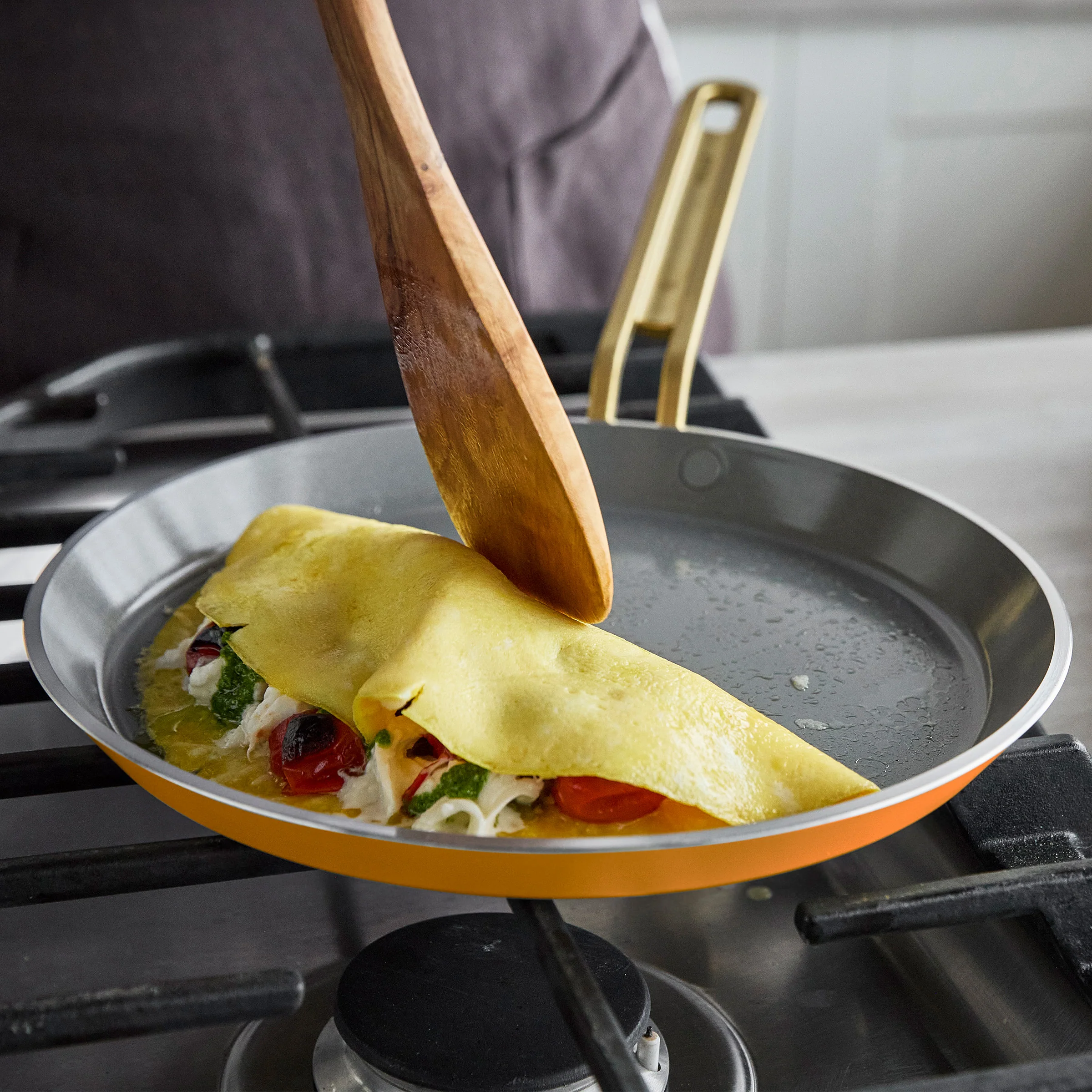 Stanley Tucci™ Ceramic Nonstick 10 Crepe and Omelette Pan | Roma Gold