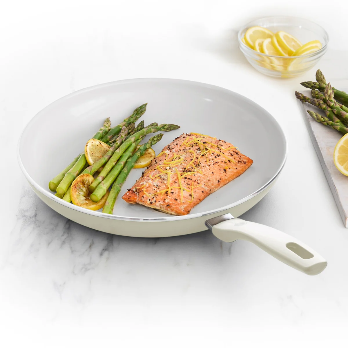 Dover Ceramic Nonstick 12 Frypan | Cream White