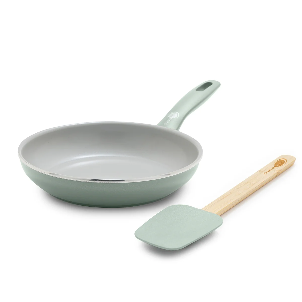 Dover Ceramic Nonstick 8 Frypan with Spatula | Pastel Green
